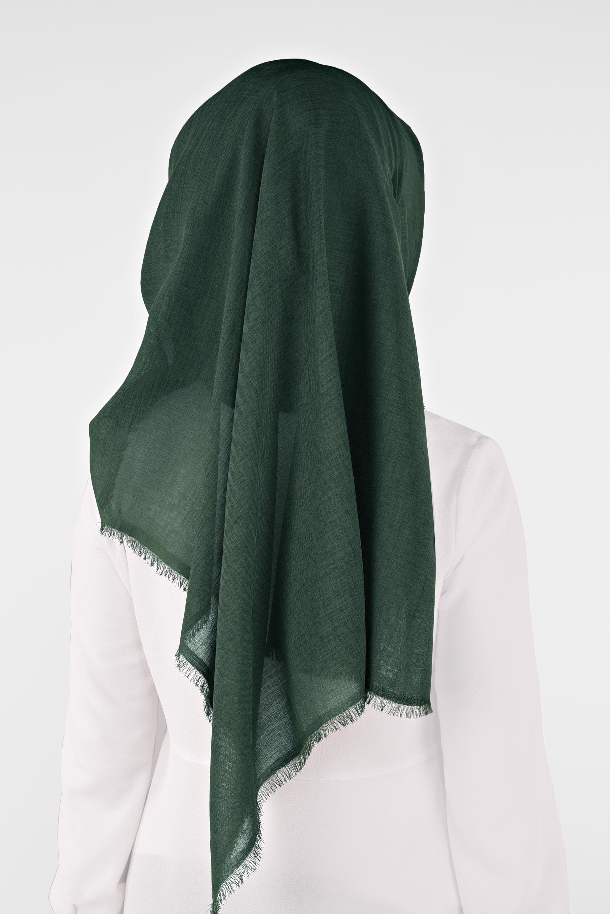 Tesettür giyim YEŞİL 9900 ALVİNA HİNT İPEKSİ ŞAL