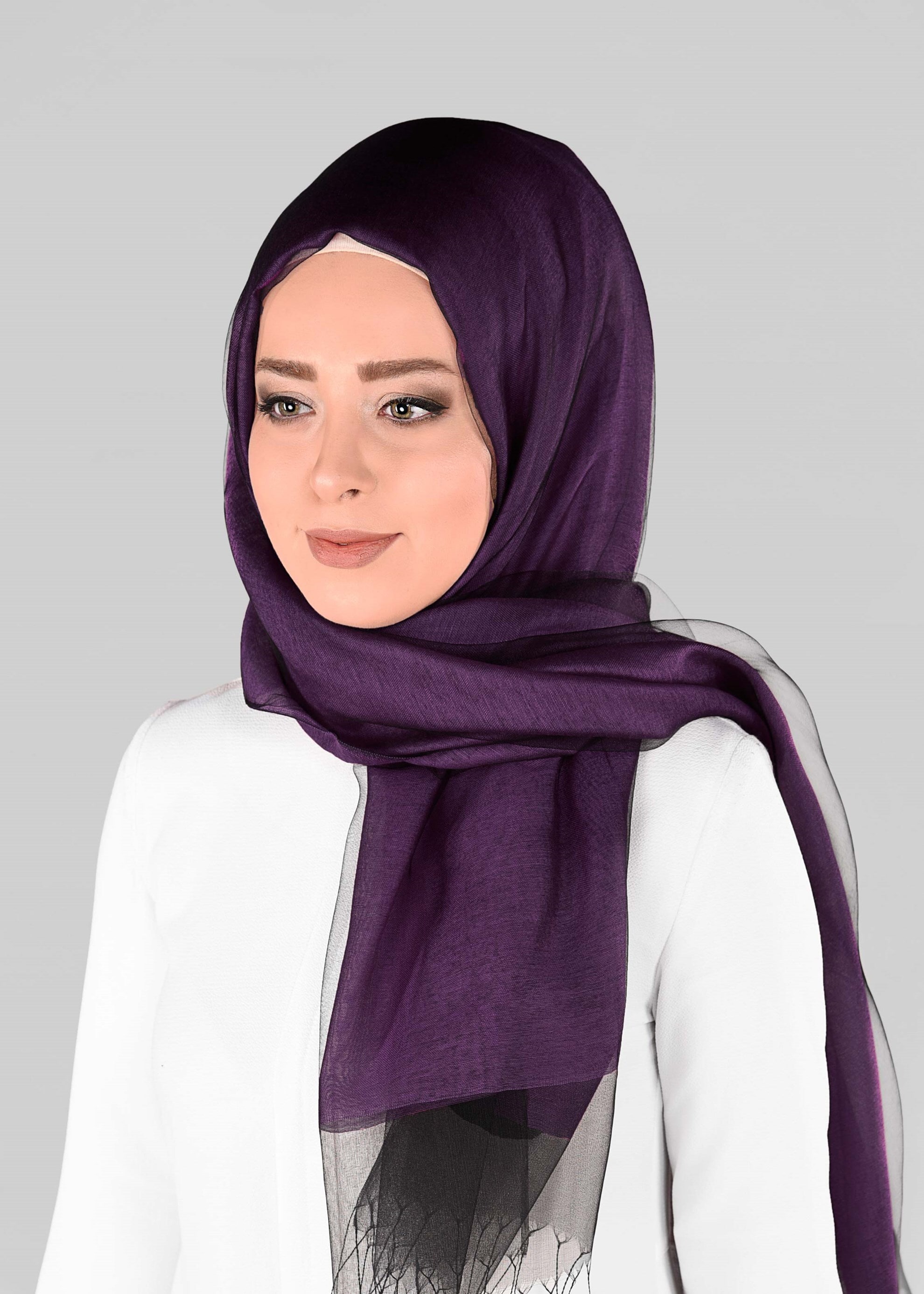 Tesettür giyim MOR 9902 ALVİNA TÜLLÜ ŞAL