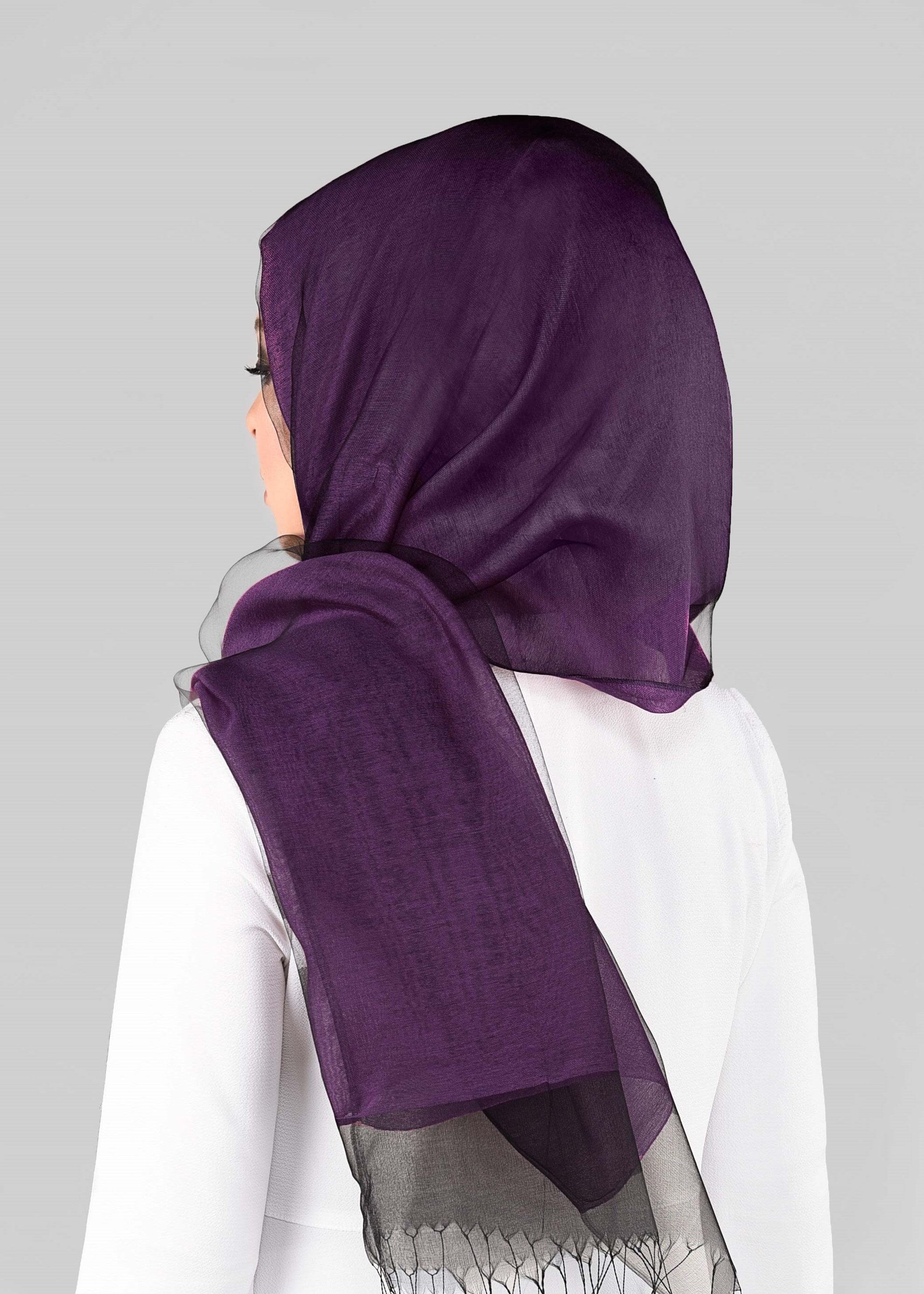 Tesettür giyim MOR 9902 ALVİNA TÜLLÜ ŞAL