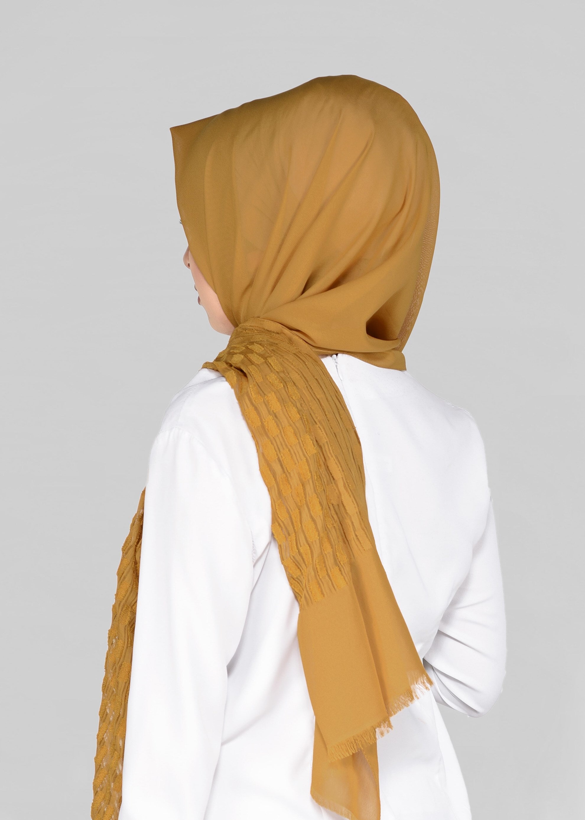 Tesettür giyim ALTIN 9912 ALVİNA GOFRE ŞAL