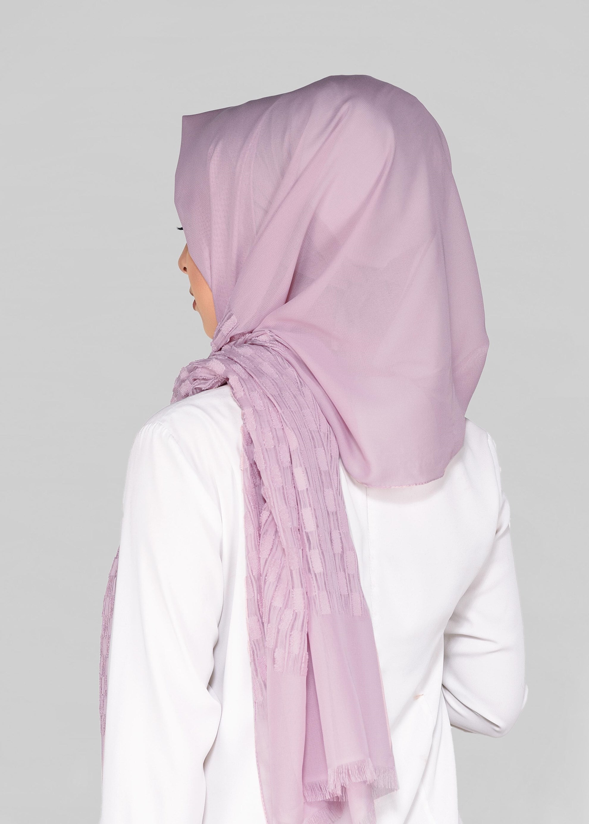 Tesettür giyim PUDRA 9912 ALVİNA GOFRE ŞAL