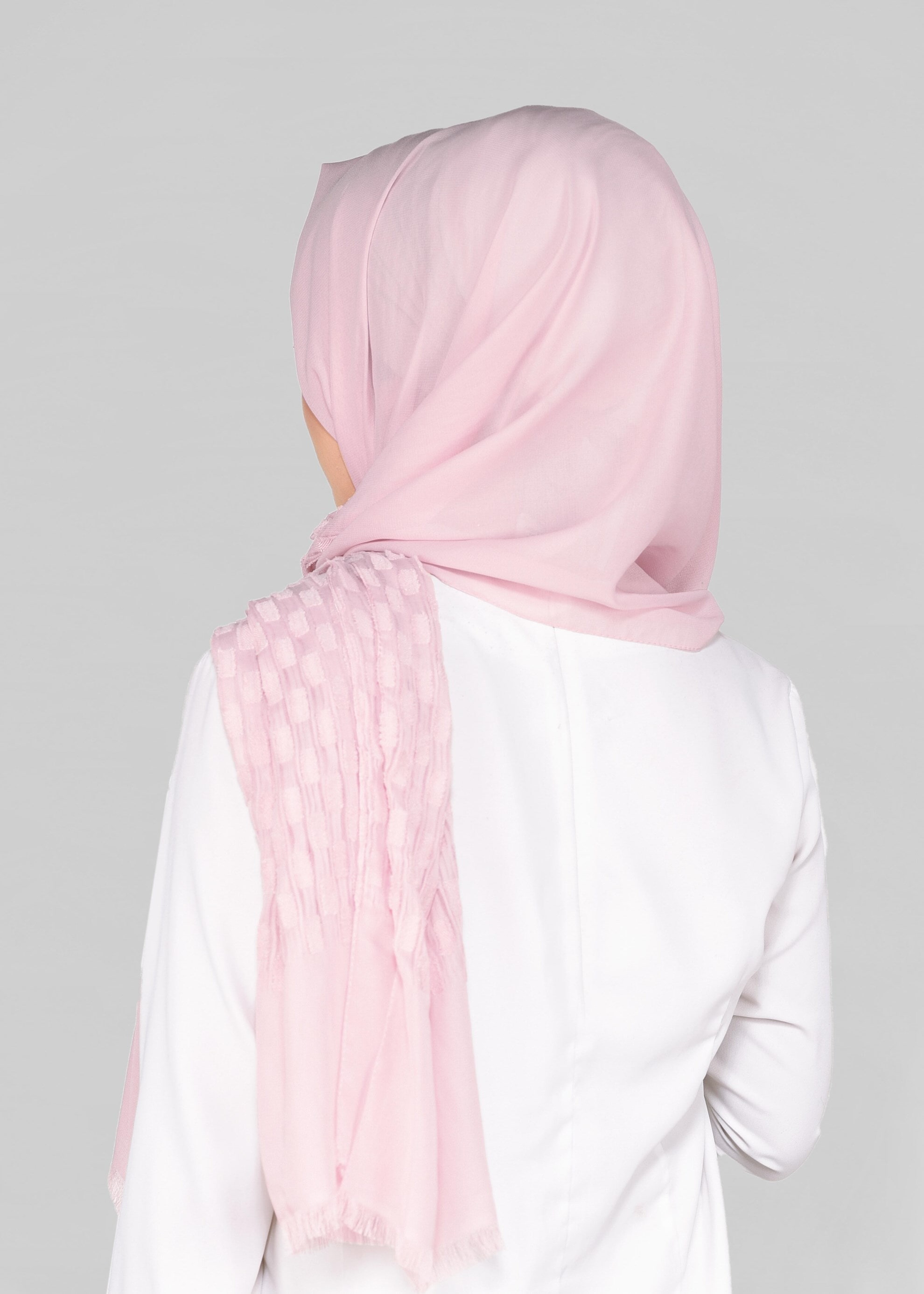 Tesettür giyim PUDRA 9912 ALVİNA GOFRE ŞAL