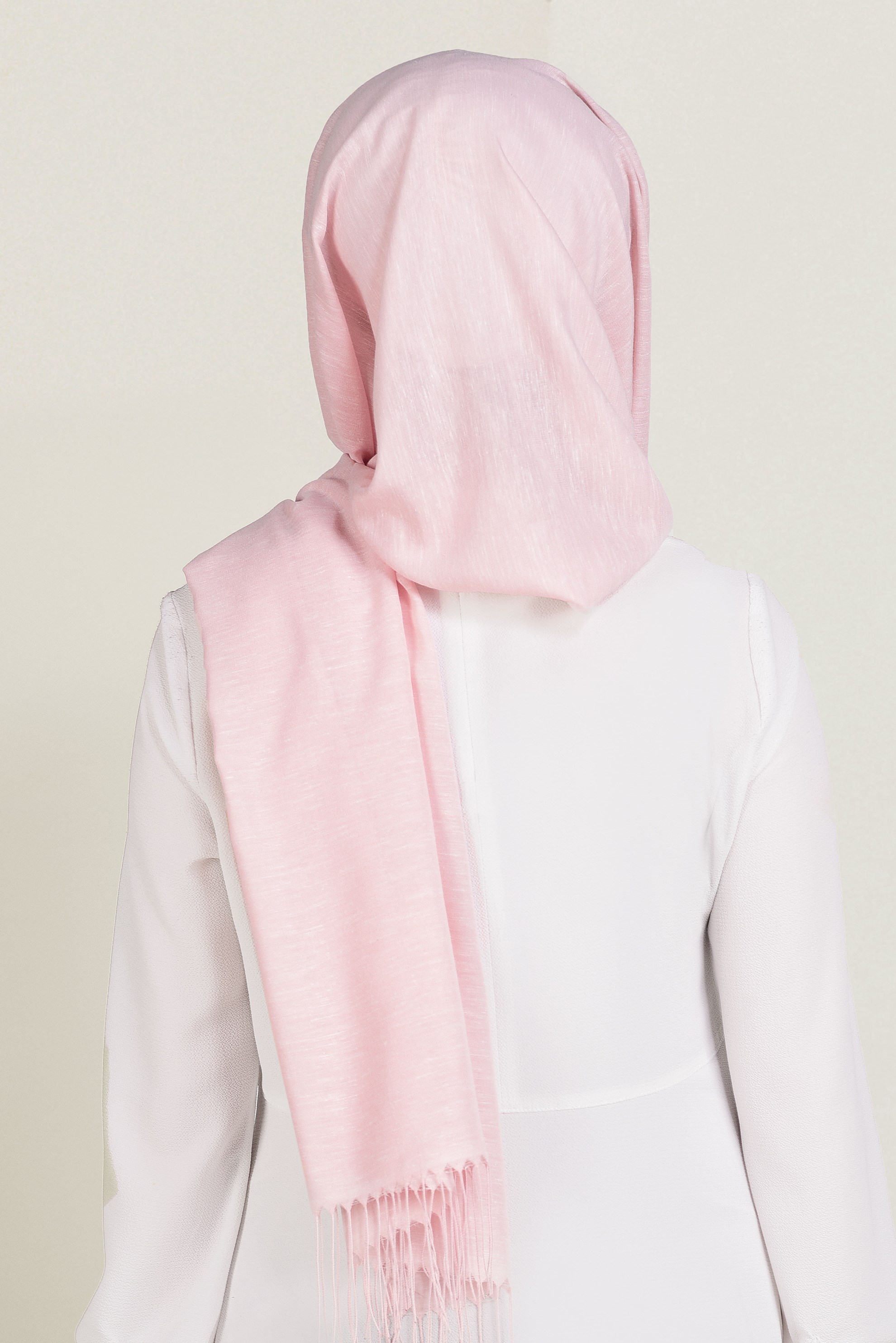 Tesettür giyim PUDRA 9914 ALVİNA KETEN  ŞAL