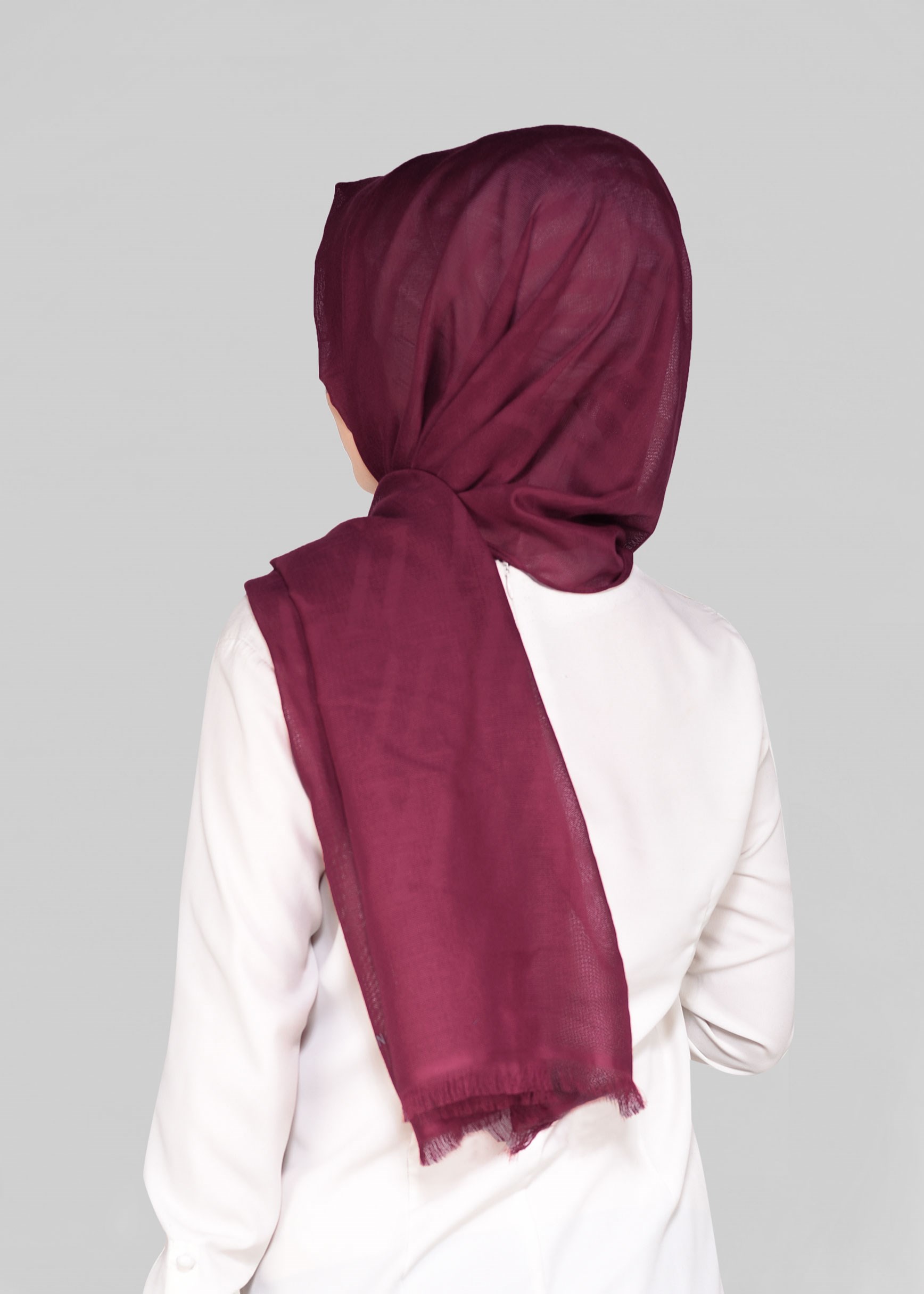 Tesettür giyim KIRMIZI 9915 ALVİNA LOGOLU  ŞAL