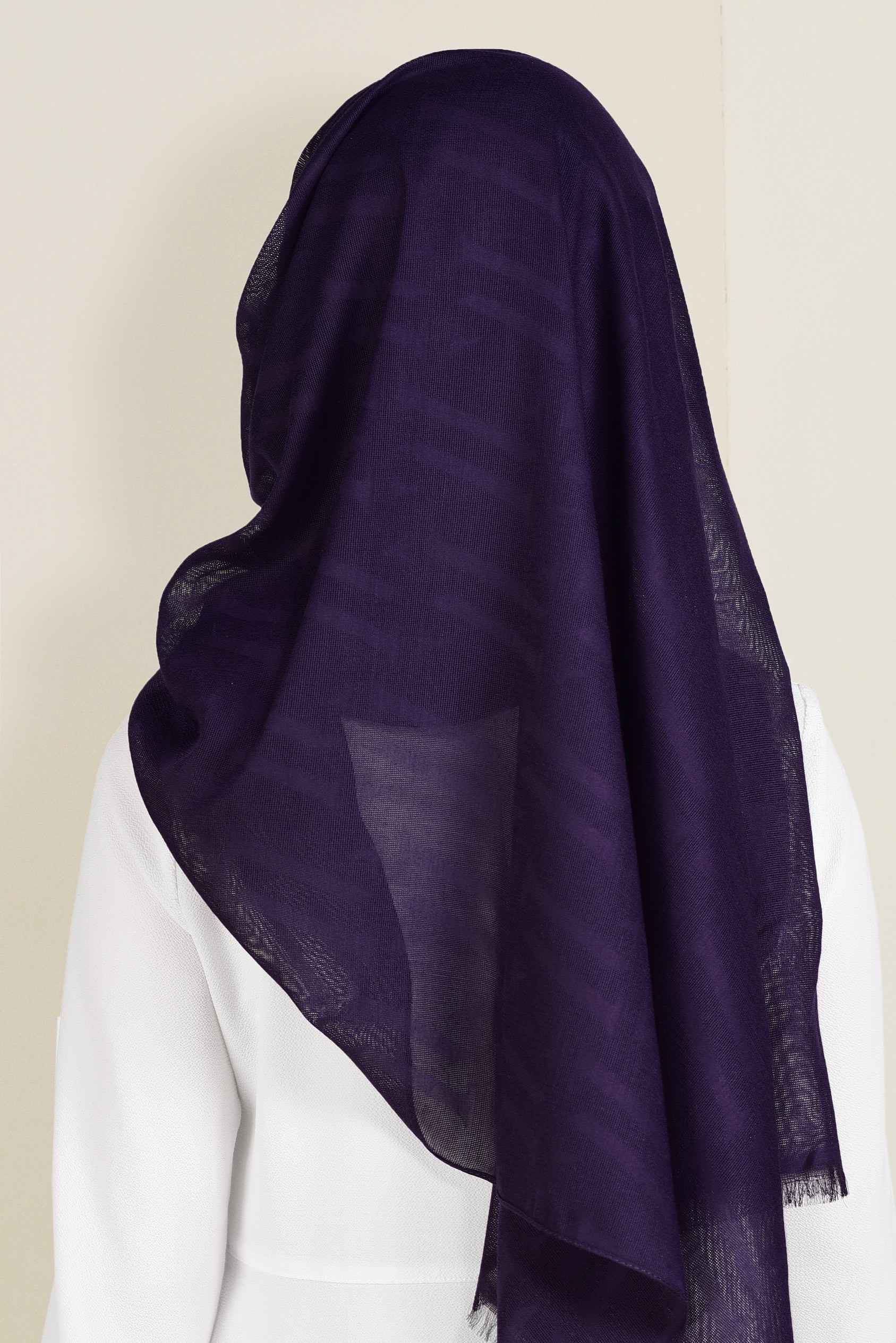 Tesettür giyim MOR 9915 ALVİNA LOGOLU  ŞAL