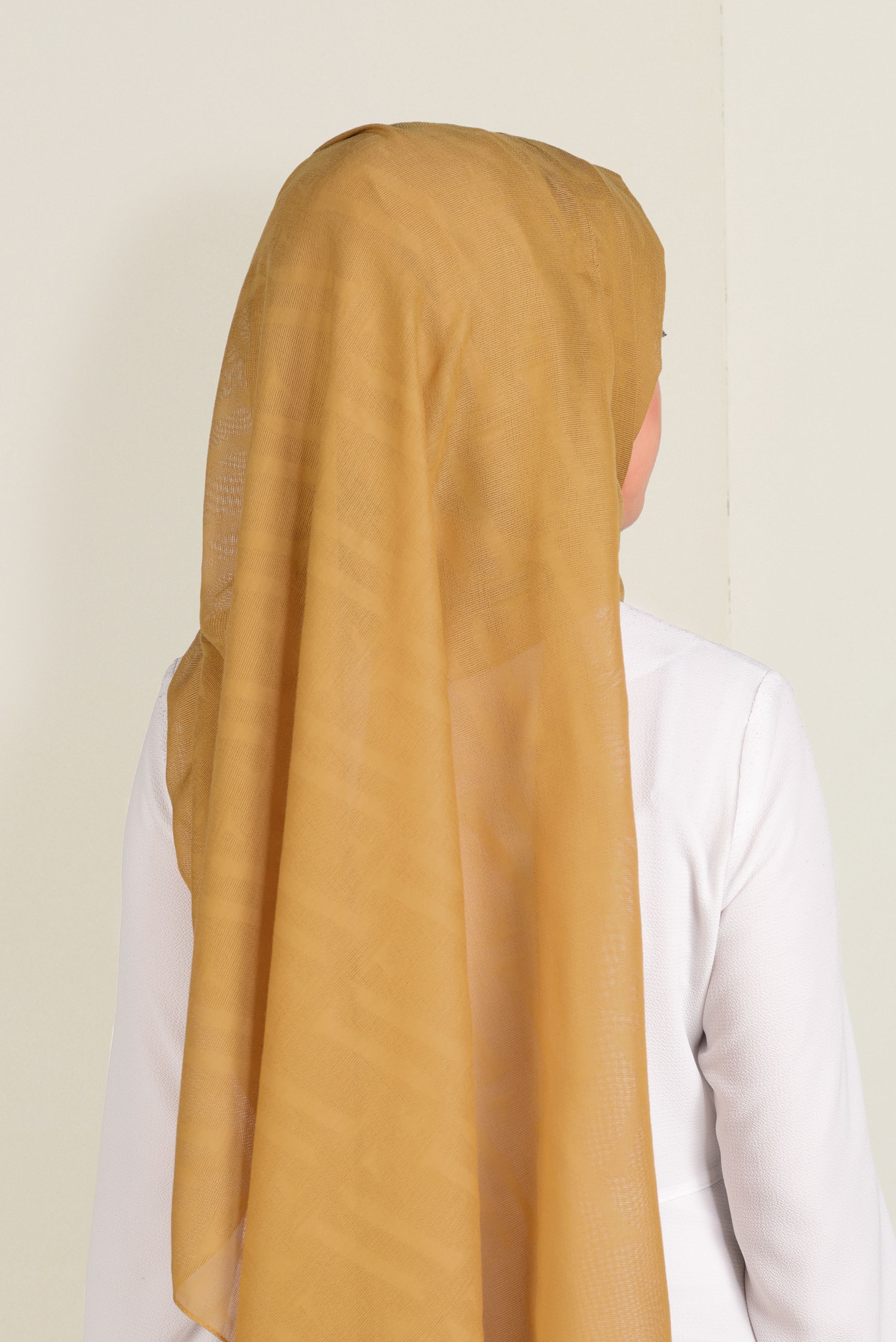 Tesettür giyim ALTIN 9915 ALVİNA LOGOLU  ŞAL