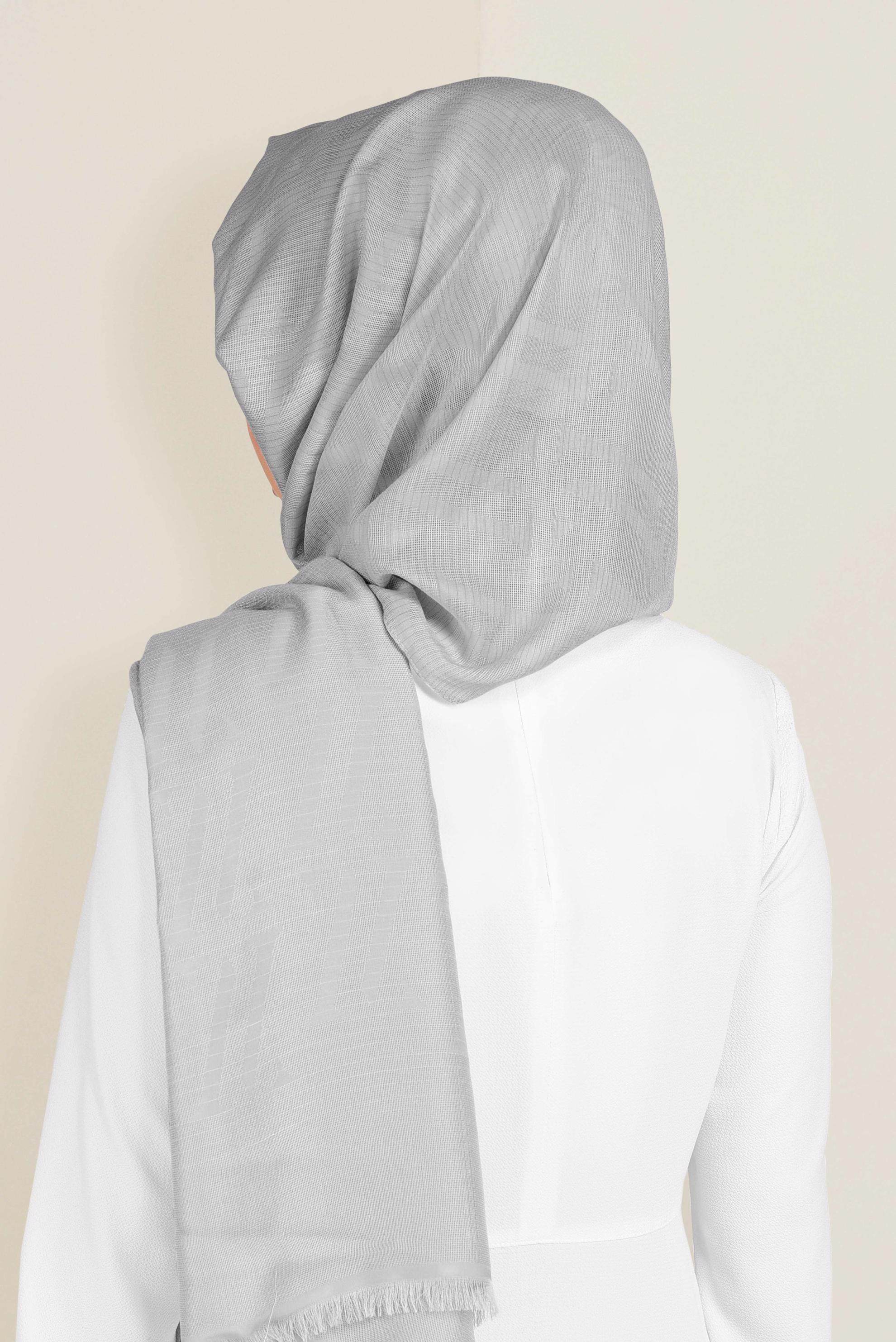 Tesettür giyim GÜMÜŞ 9917 ALVİNA ÇİZGİLİ ŞAL