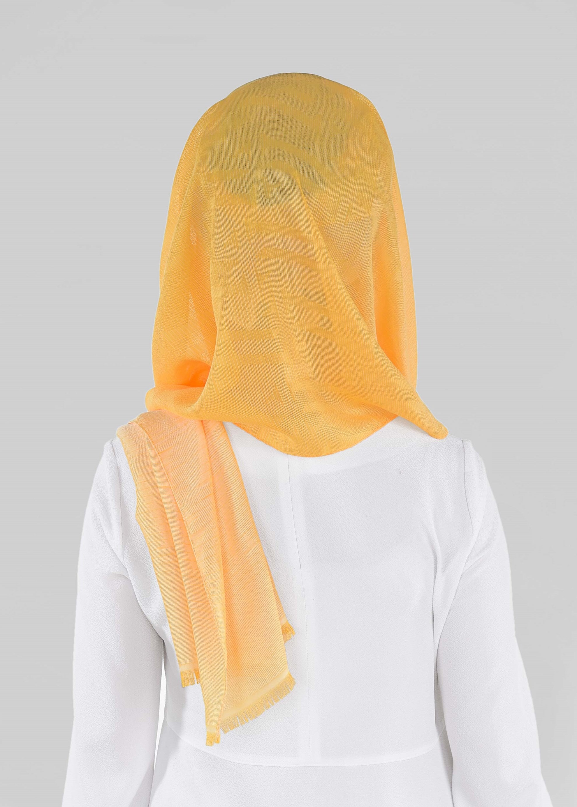 Tesettür giyim SARI 9917 ALVİNA ÇİZGİLİ ŞAL