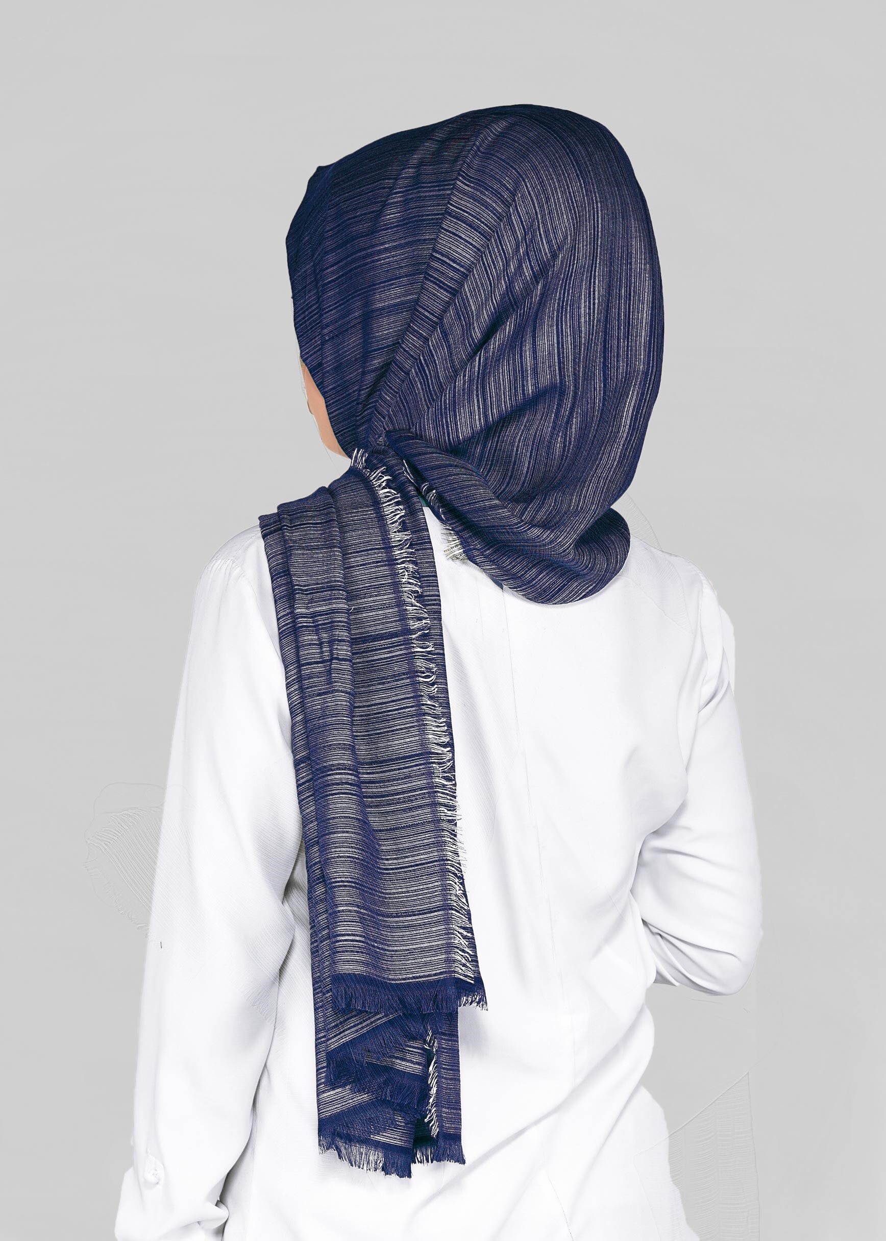 Tesettür giyim LACİVERT ALVİNA ŞAL 9918