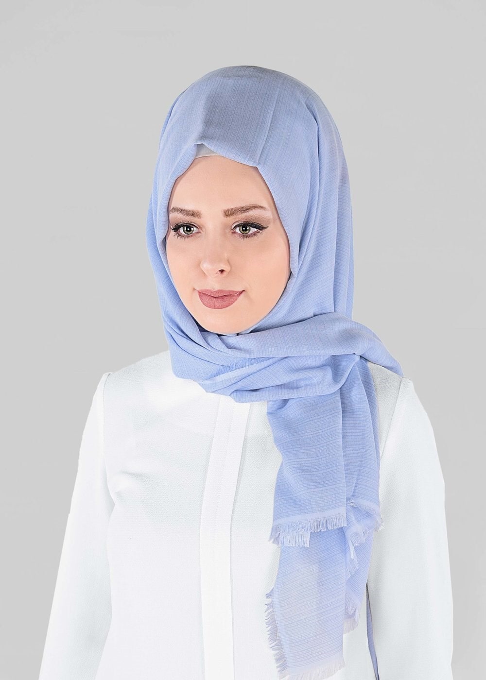 Tesettür giyim MAVİ ALVİNA ŞAL 9918