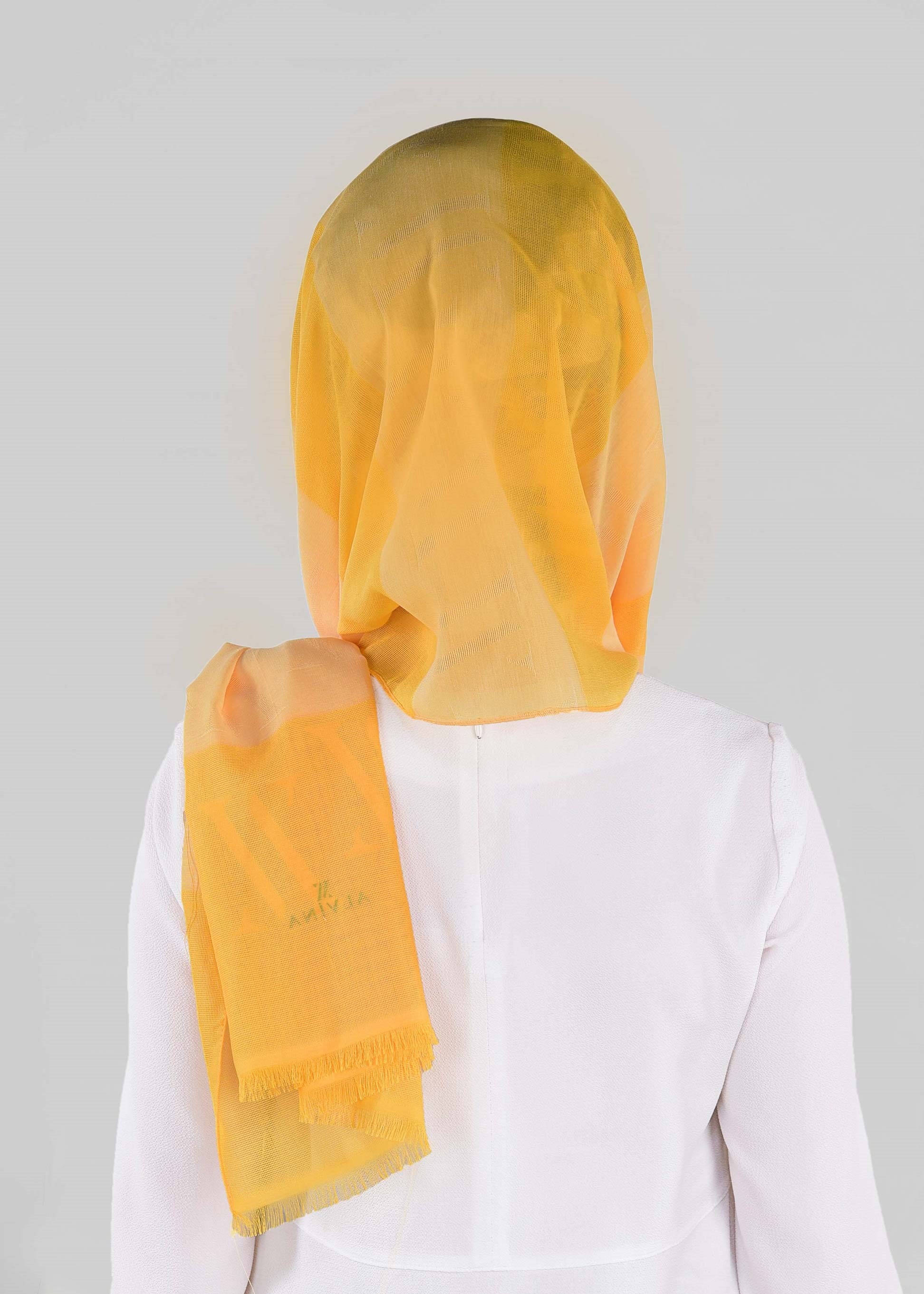 Tesettür giyim SARI 9919 ALVİNA  ŞAL