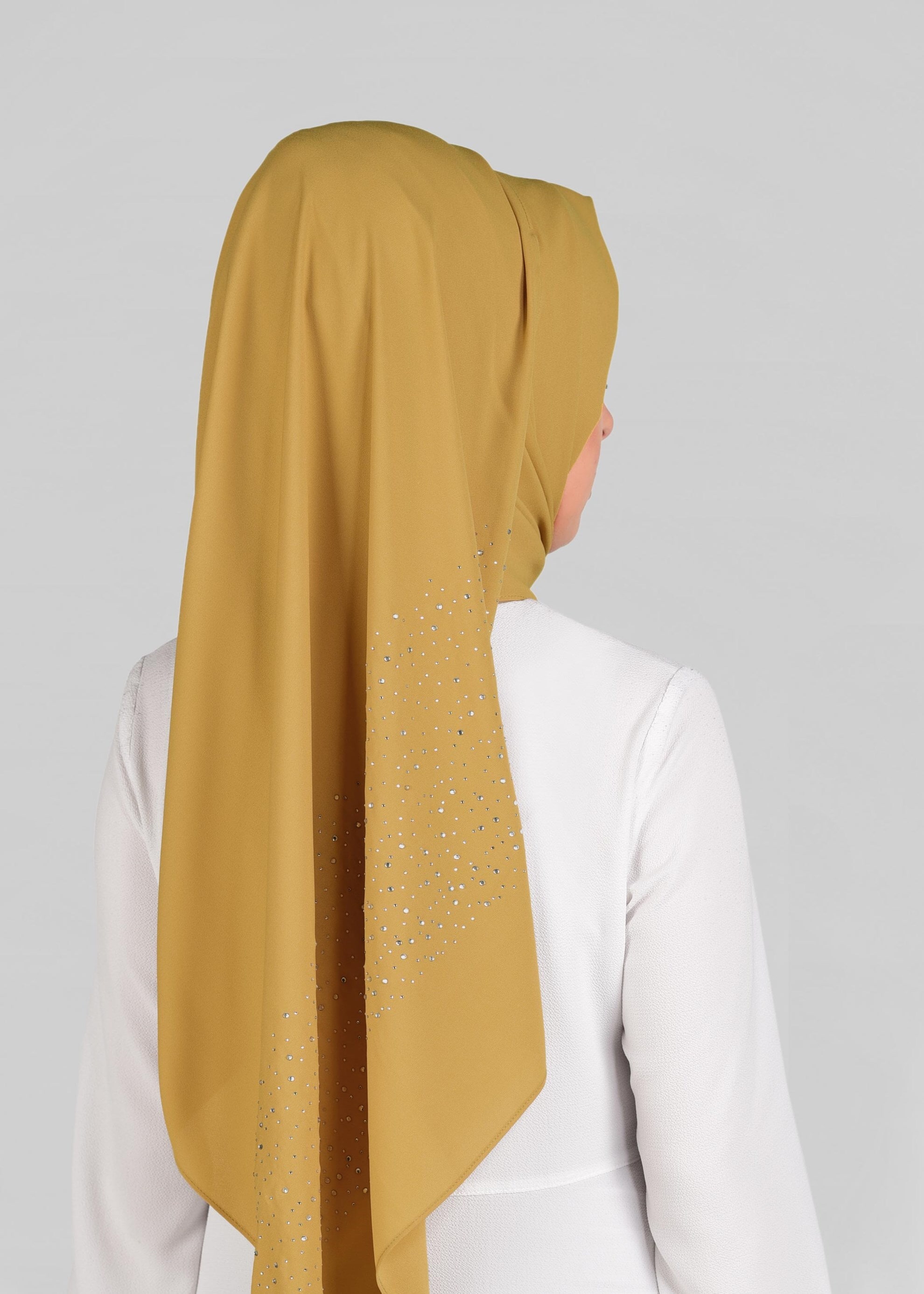 Tesettür giyim ALTIN 9920 ALVİNA ŞİFON TAŞLI ŞAL