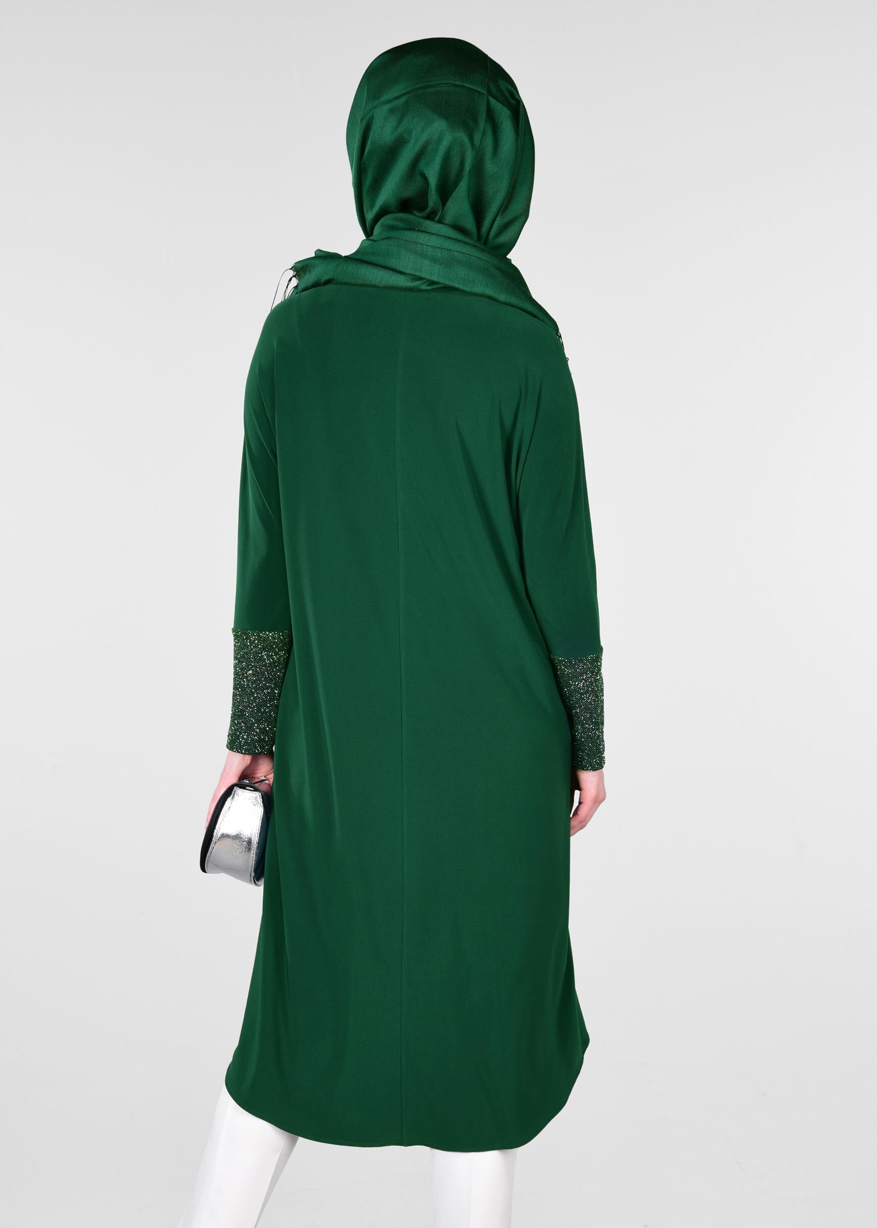 Tesettür giyim YEŞİL 4066 VİZONA TUNİK 40/48
