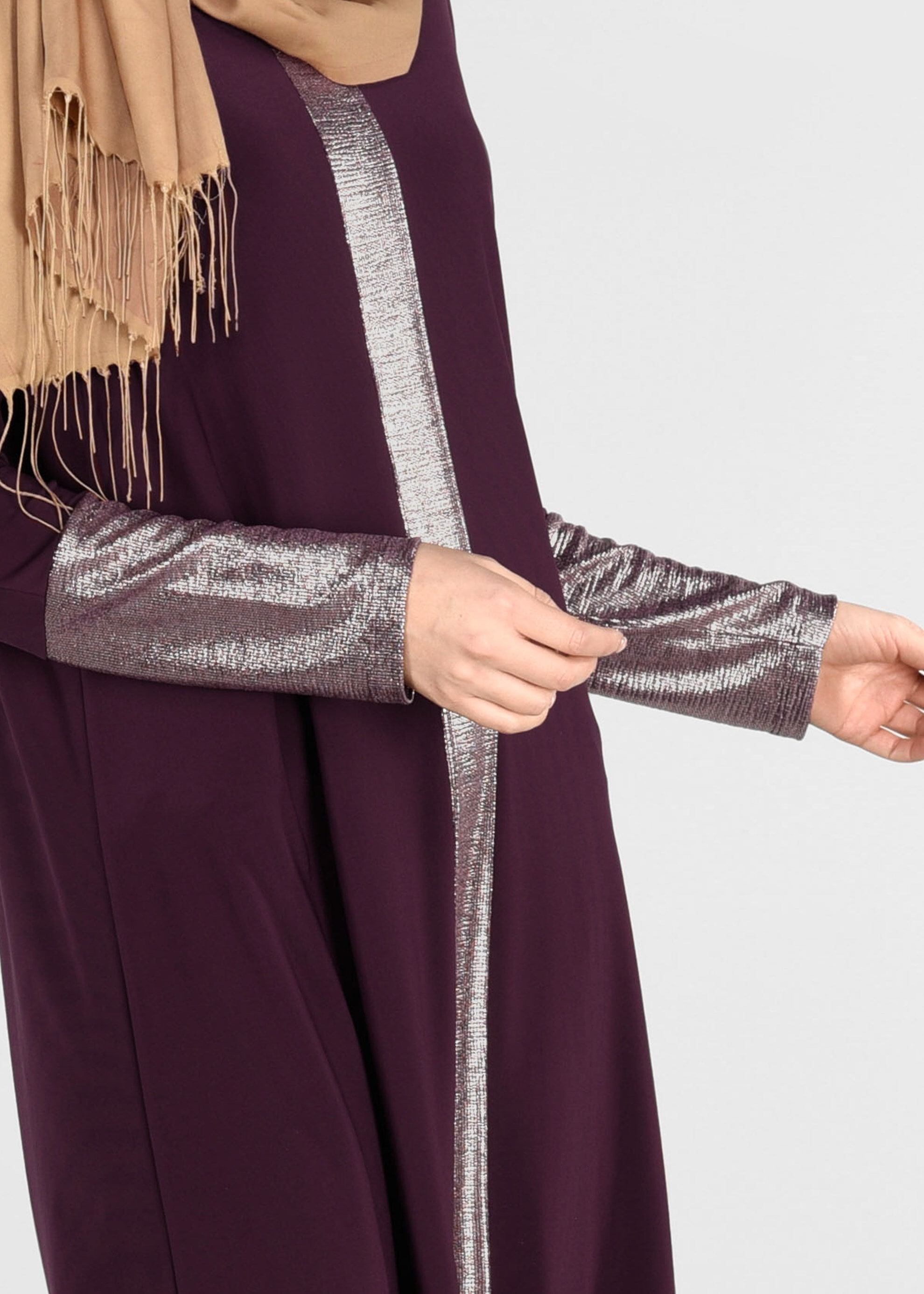 Tesettür giyim MÜRDÜM IŞILTILI SALAŞ TUNİK 4074