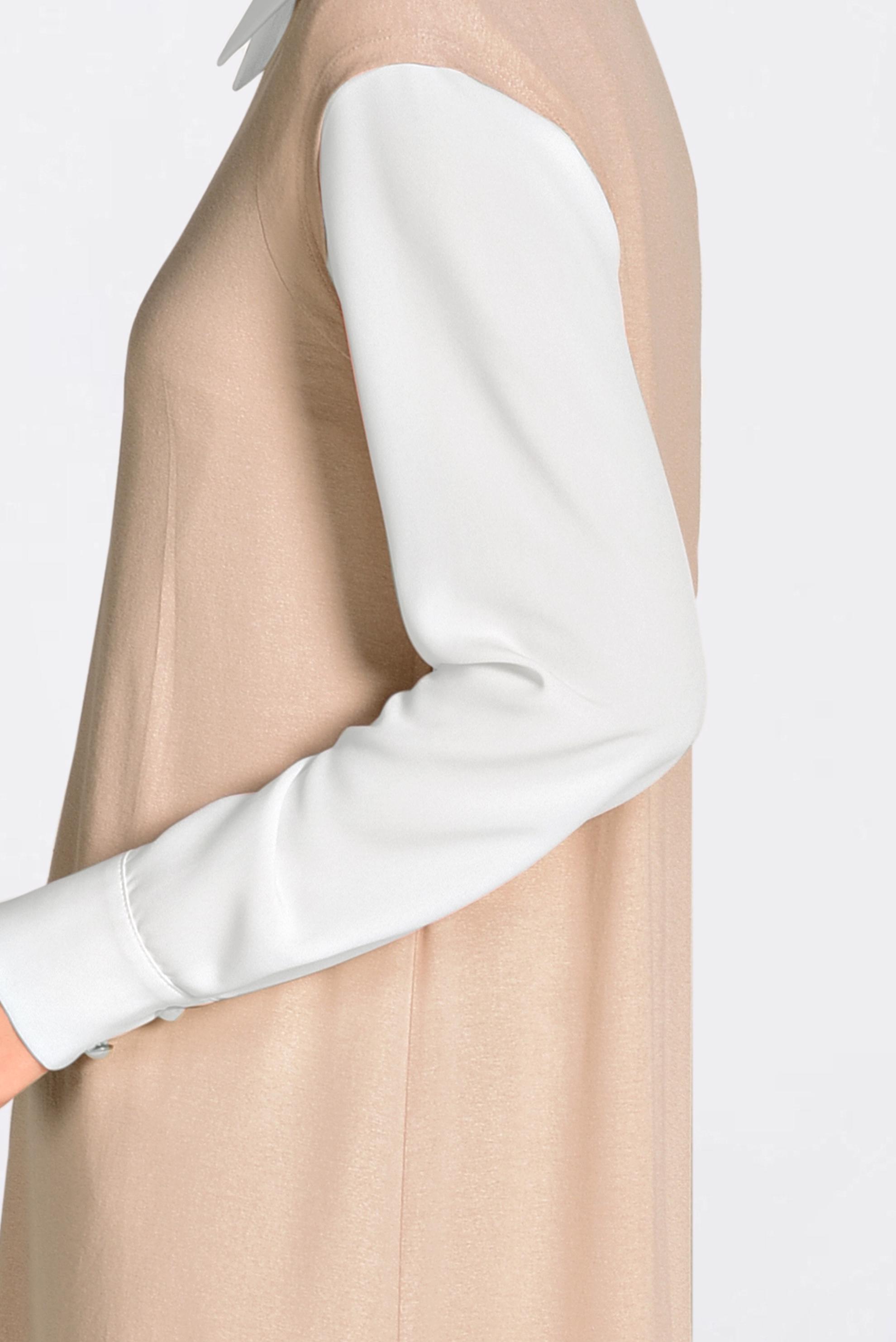 Tesettür giyim PUDRA ÖRME TRİKO TUNİK 4395