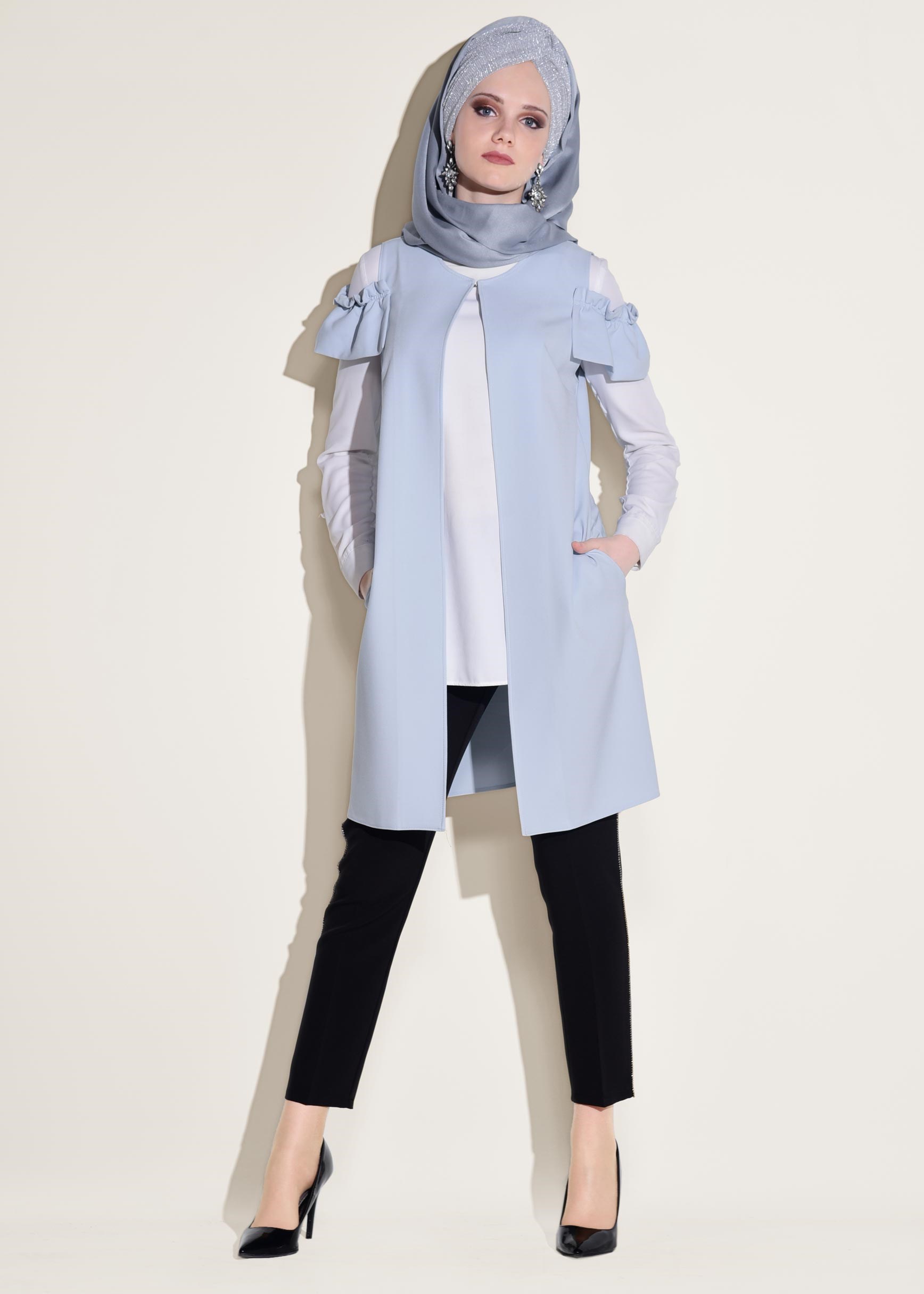 Hijab clothing BLUE 4031 43865 YELEK 36/42