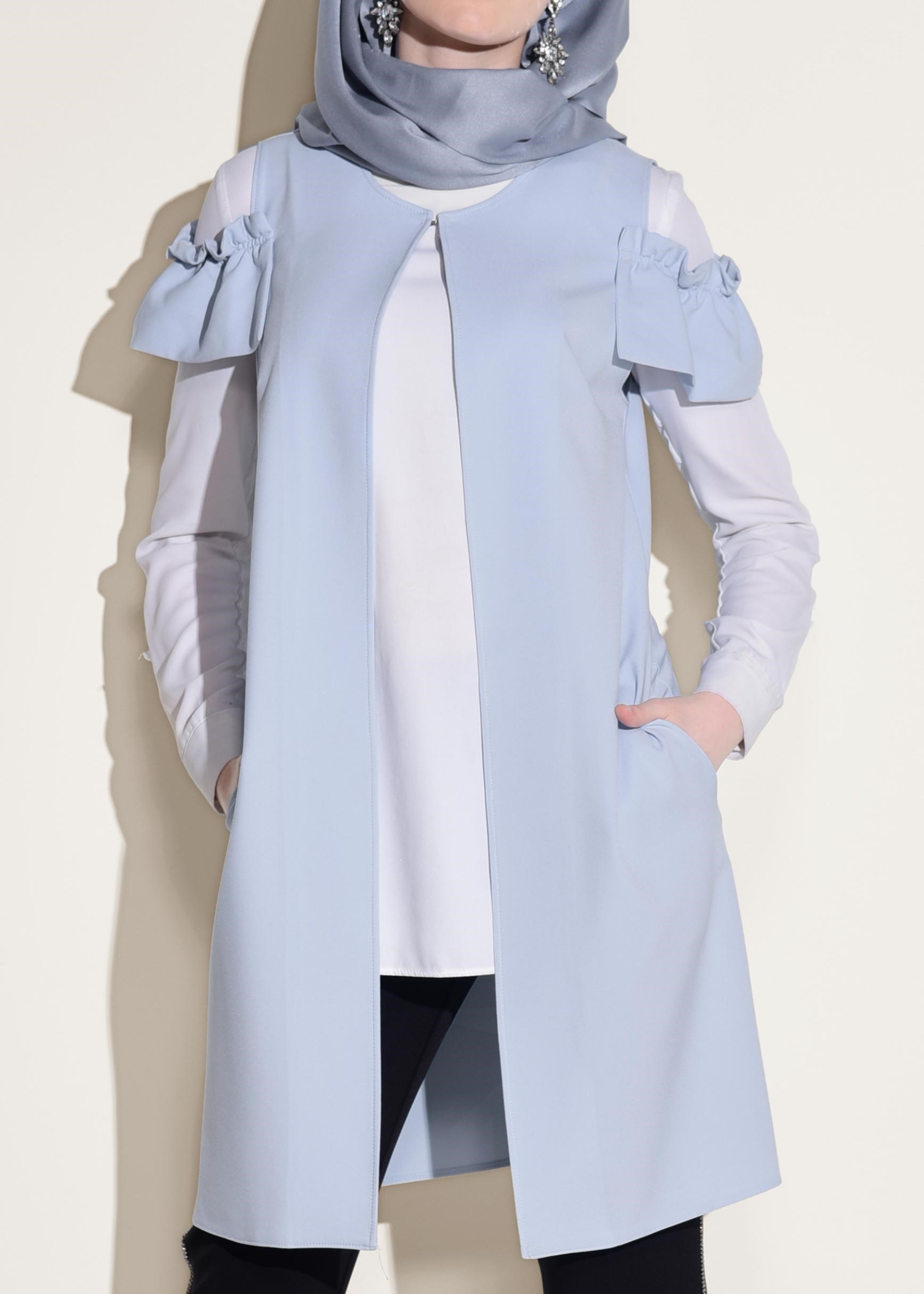 Hijab clothing BLUE 4031 43865 YELEK 36/42