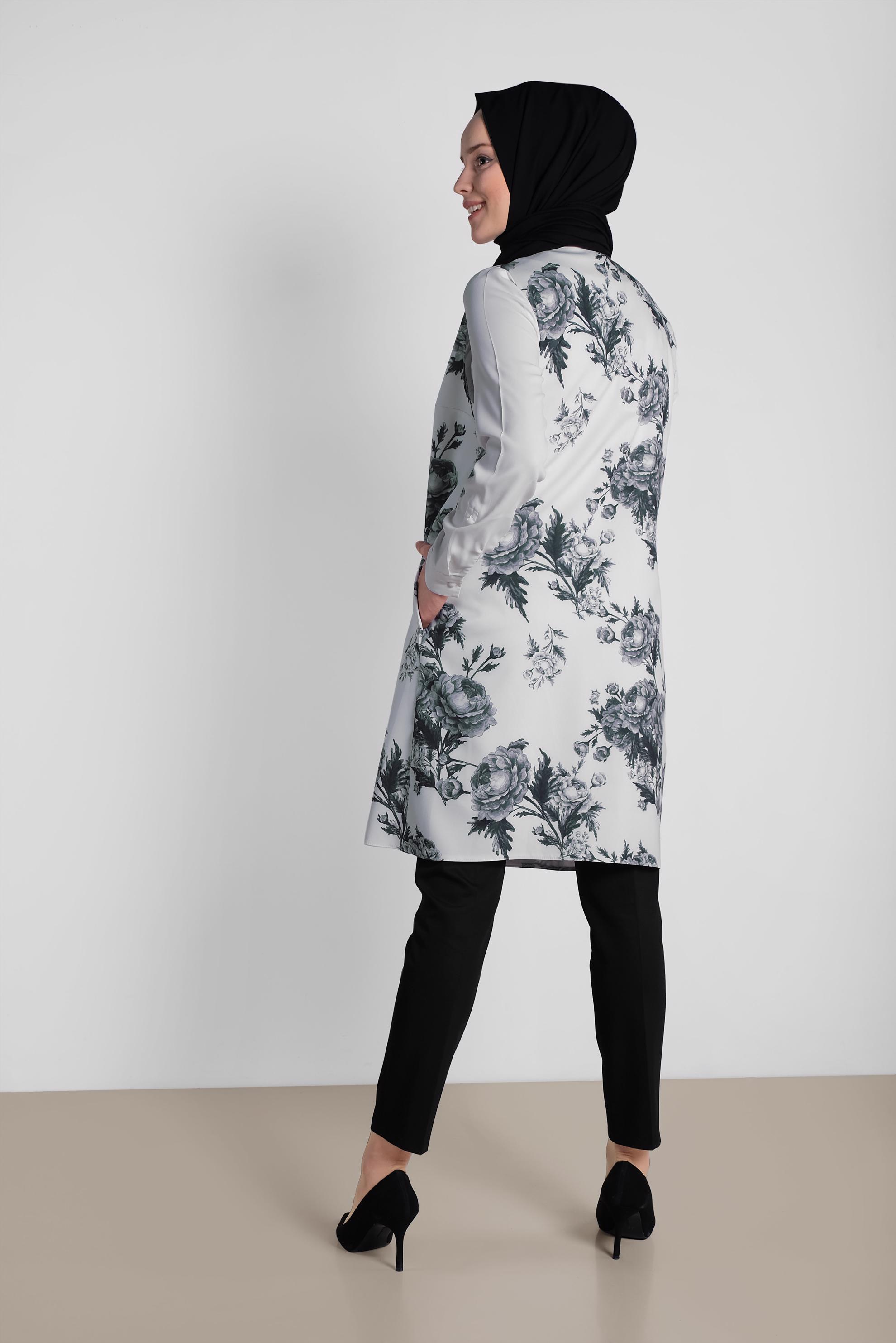 Hijab clothing GREY 4140 VALENTO 12234 YELEK 38/44