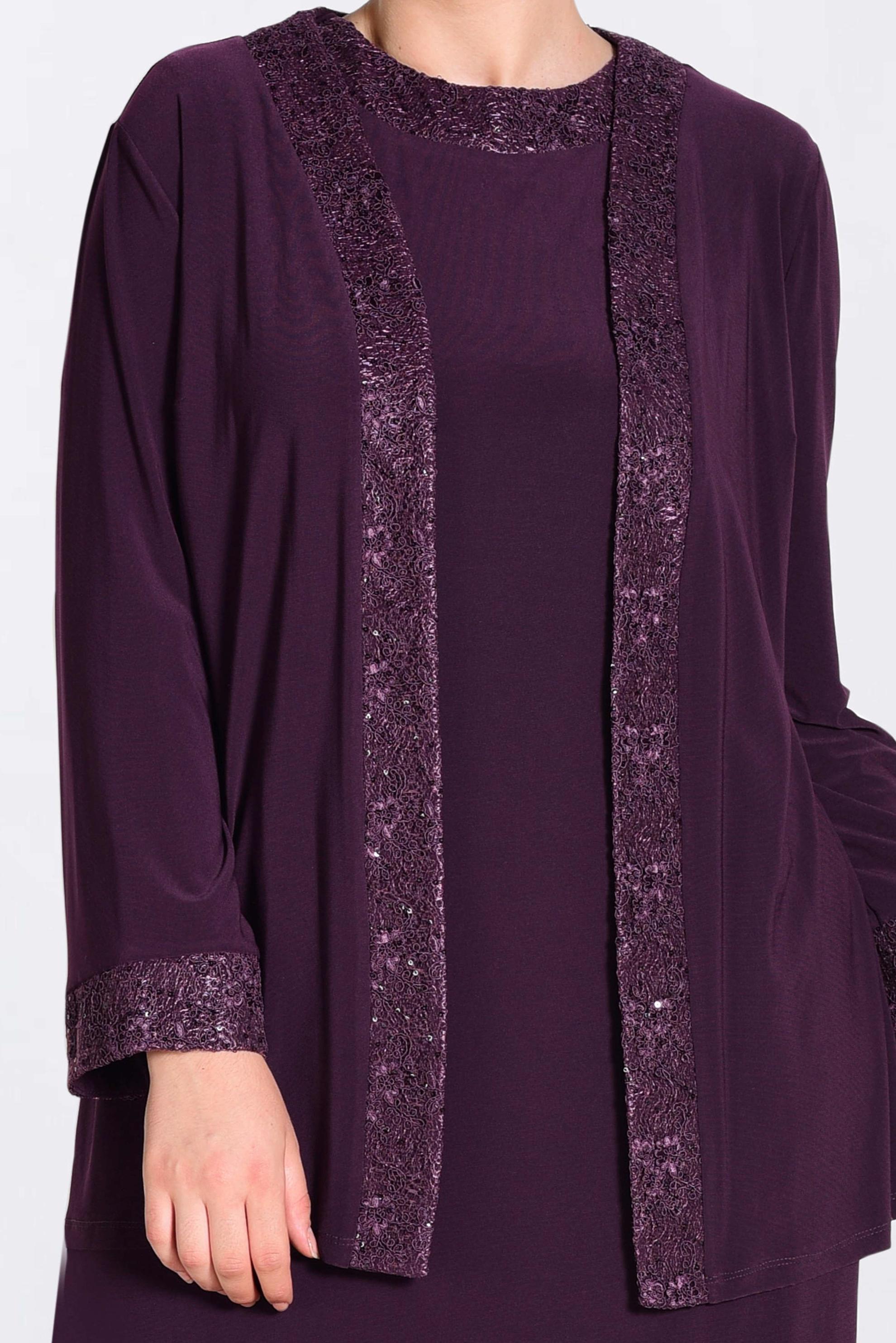 Tesettür giyim MÜRDÜM DESENLİ 2&prime;Lİ ELBİSE 2817