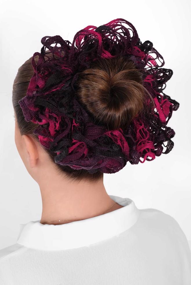 Vêtements hijab NOIR 41019-1 FIRFIRLI TOPUZ TOKASI - ALVİNA