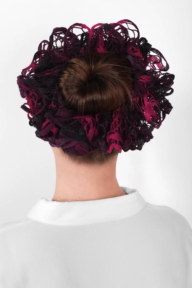 Vêtements hijab NOIR 41019-1 FIRFIRLI TOPUZ TOKASI - ALVİNA