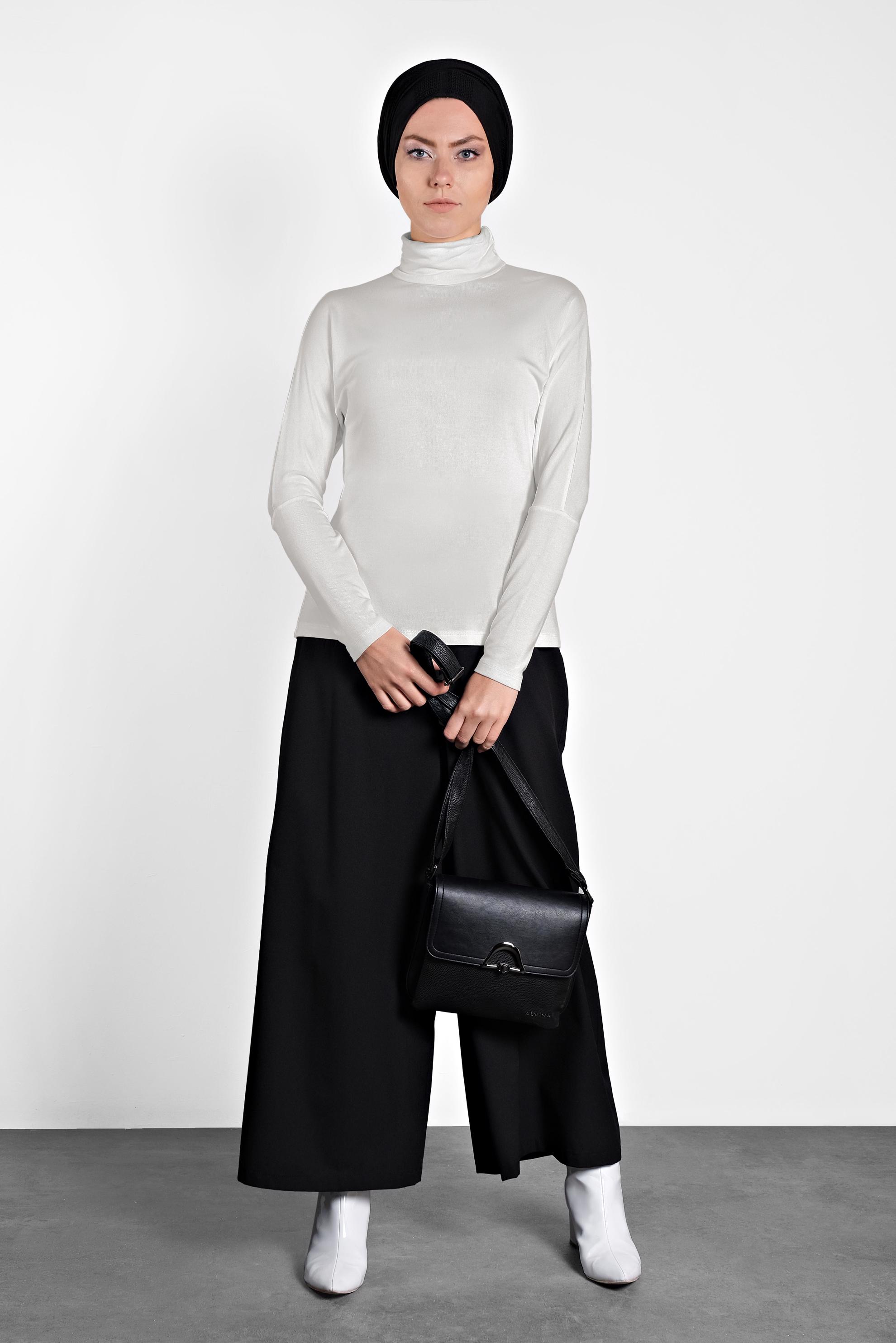 Hijab clothing WHITE TURTLENECK BODYSUIT 4675 