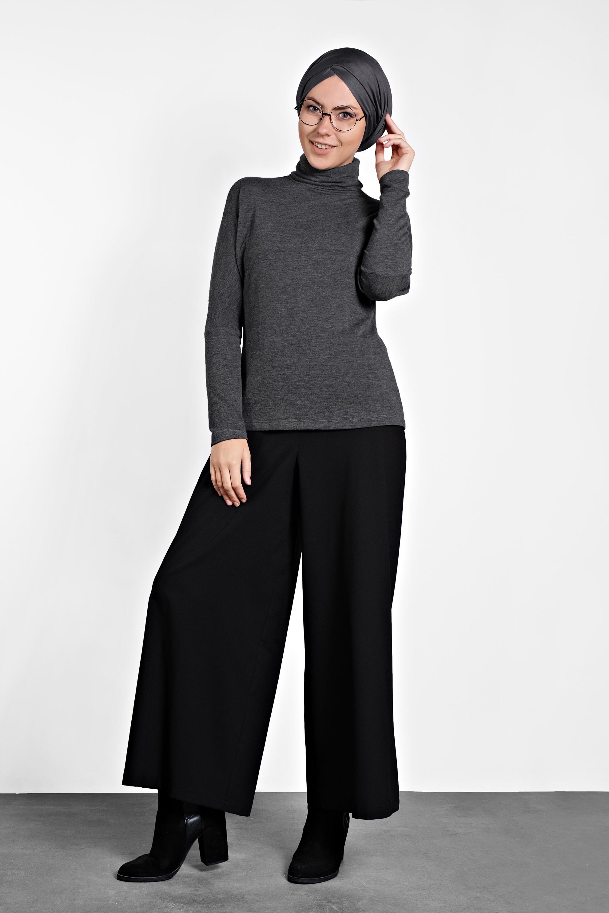 Hijab clothing GREY TURTLENECK BODYSUIT 4675 