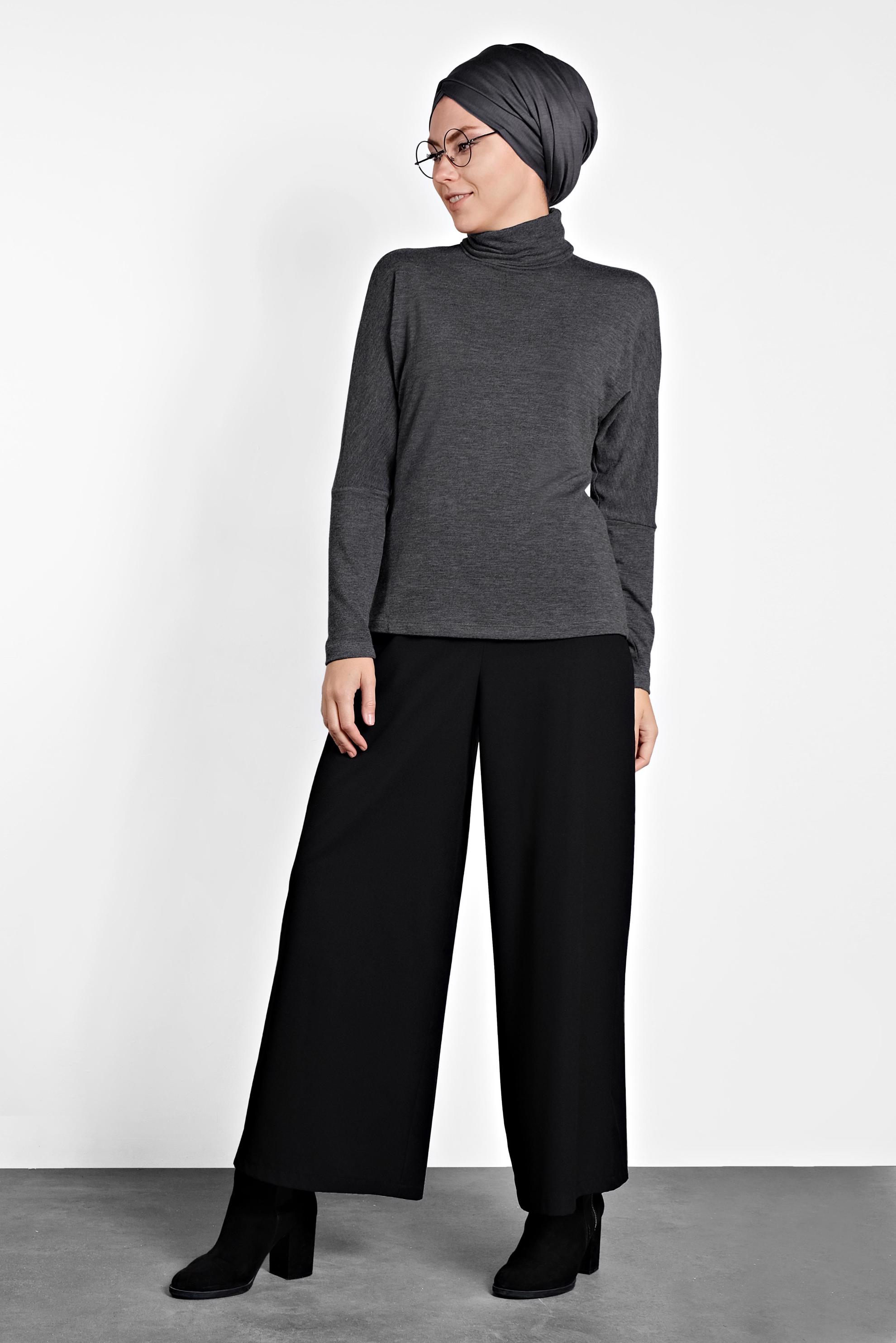 Hijab clothing GREY TURTLENECK BODYSUIT 4675 