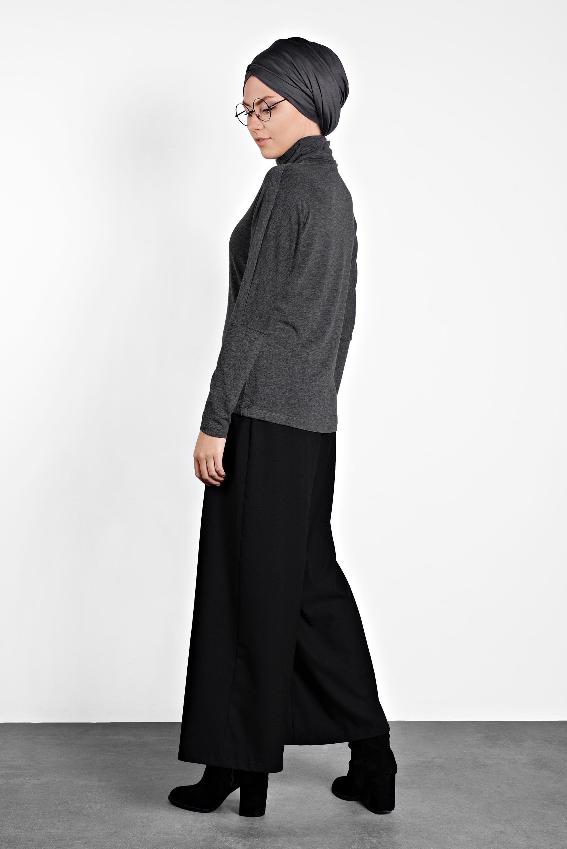 Hijab clothing GREY TURTLENECK BODYSUIT 4675 