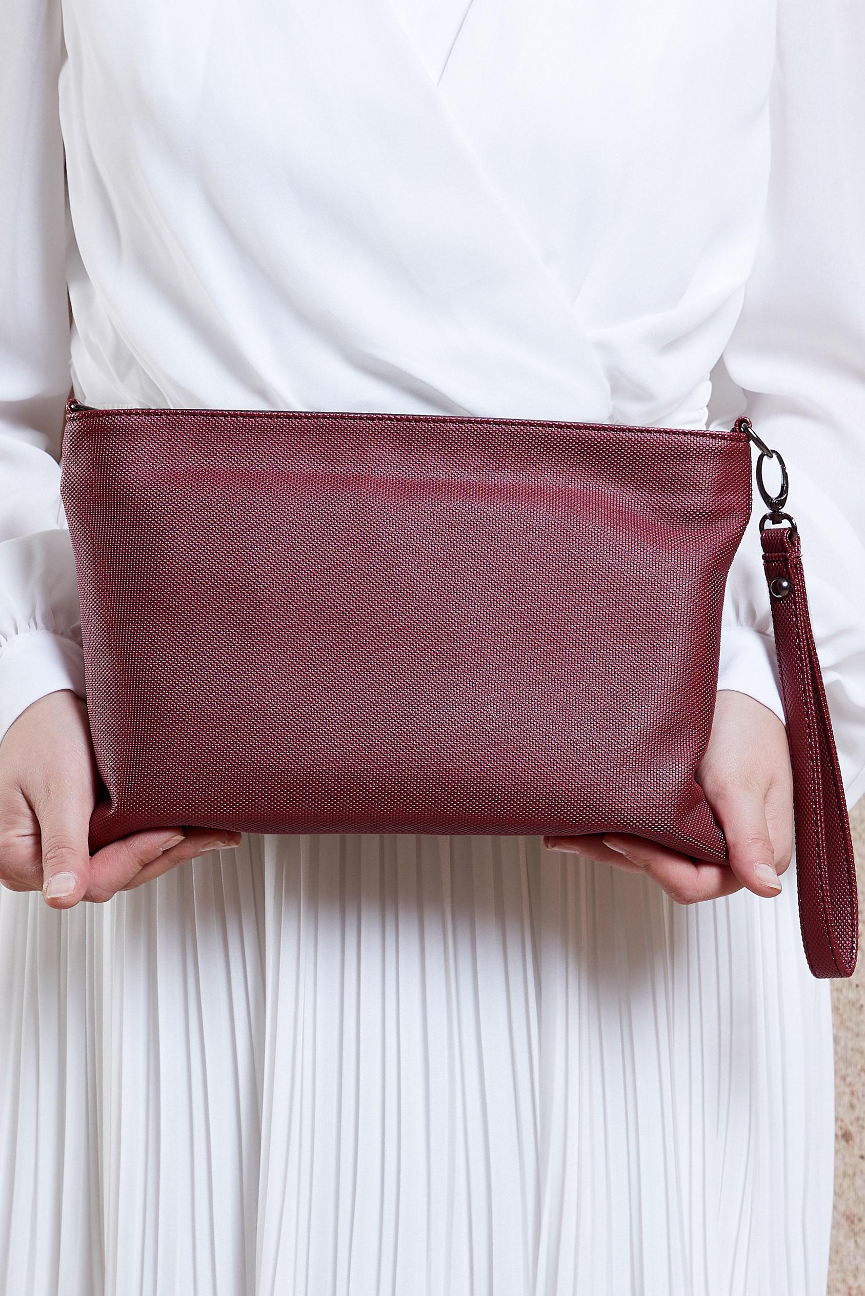 Tesettür giyim BORDO ALVİNA ÇANTA 016