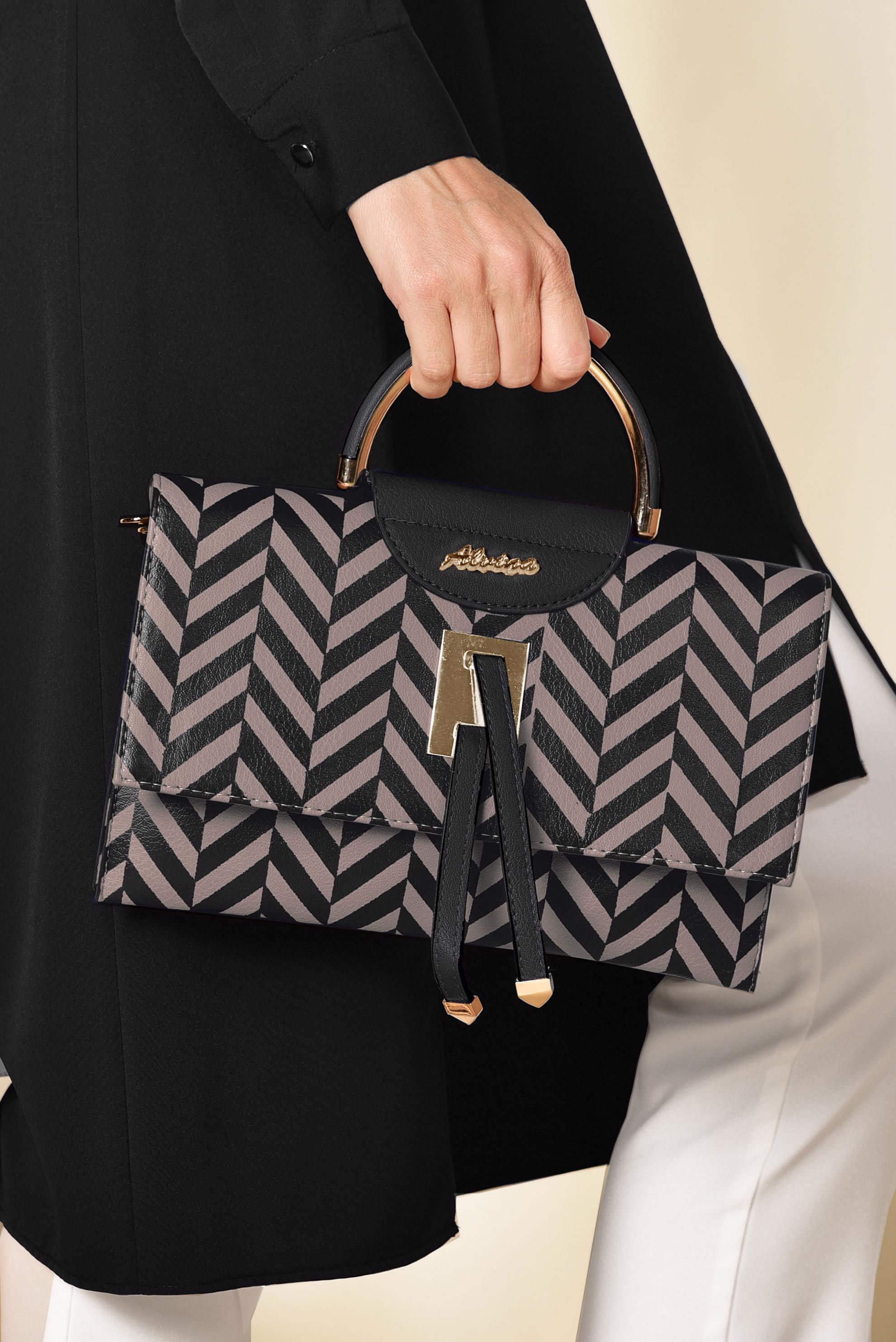 Tesettür giyim SİYAH 6047 ALVİNA ÇANTA