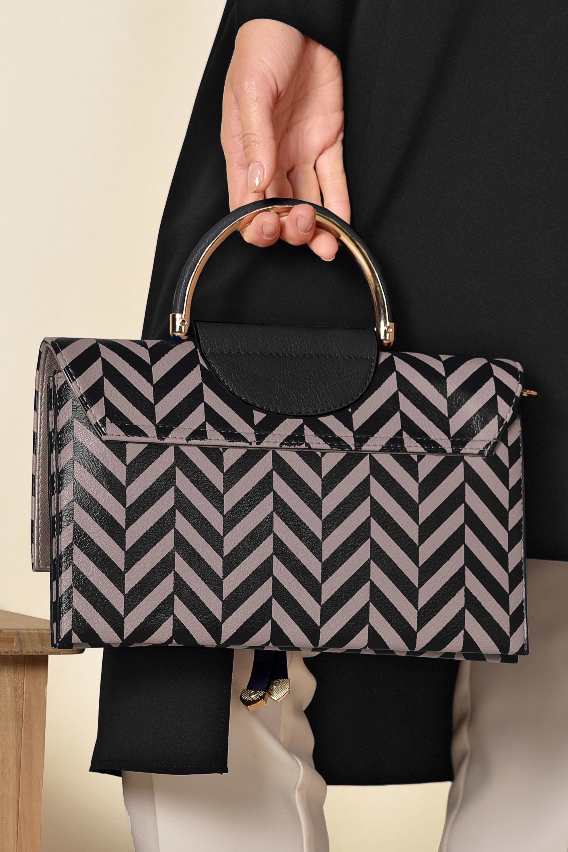 Tesettür giyim SİYAH 6047 ALVİNA ÇANTA