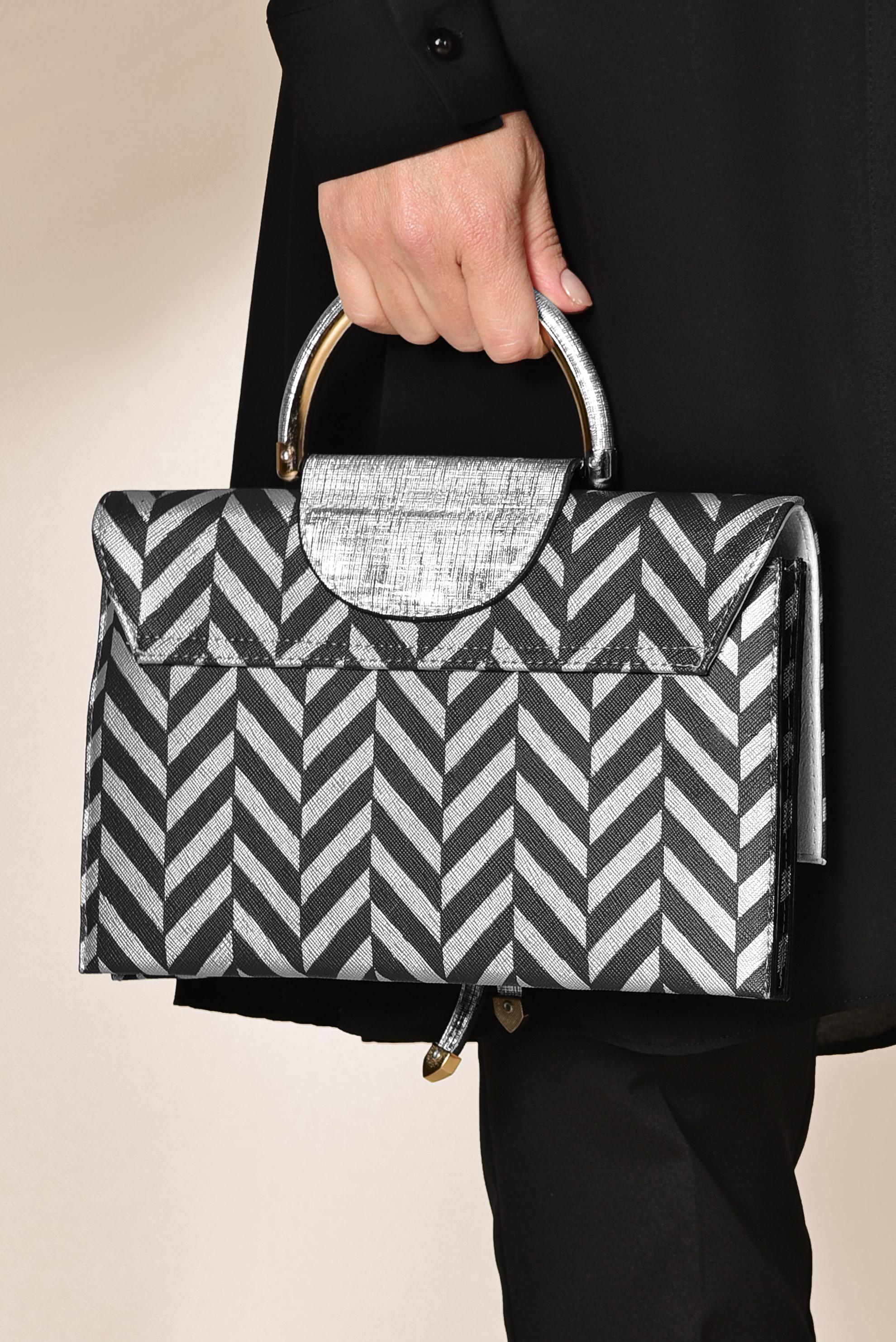 Tesettür giyim GÜMÜŞ 6047 ALVİNA ÇANTA