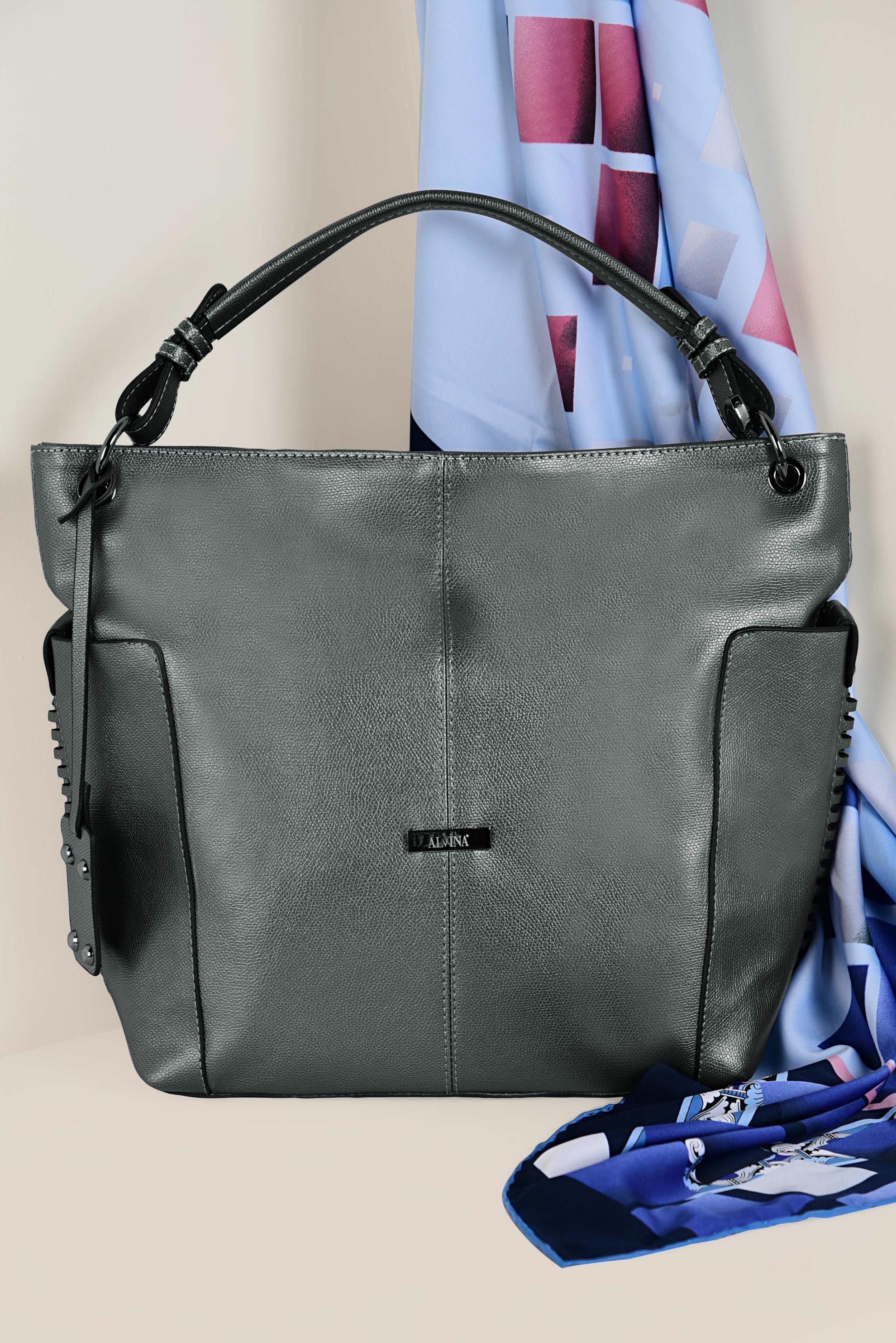 Tesettür giyim BEJ 6050 ALVİNA ÇANTA