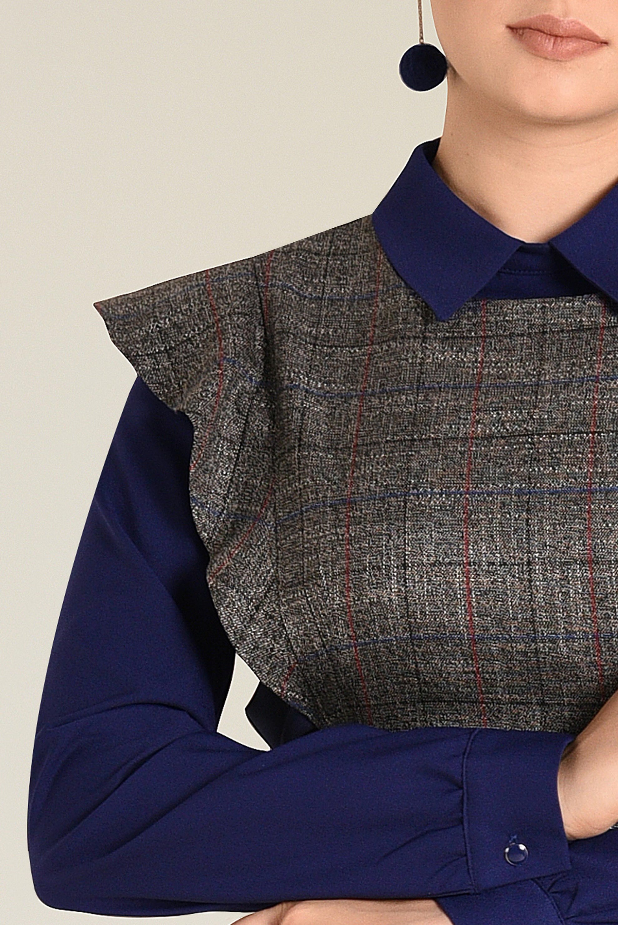 Tesettür giyim SİYAH KLASİK 2&prime;Lİ JİLE ELBİSE 4728