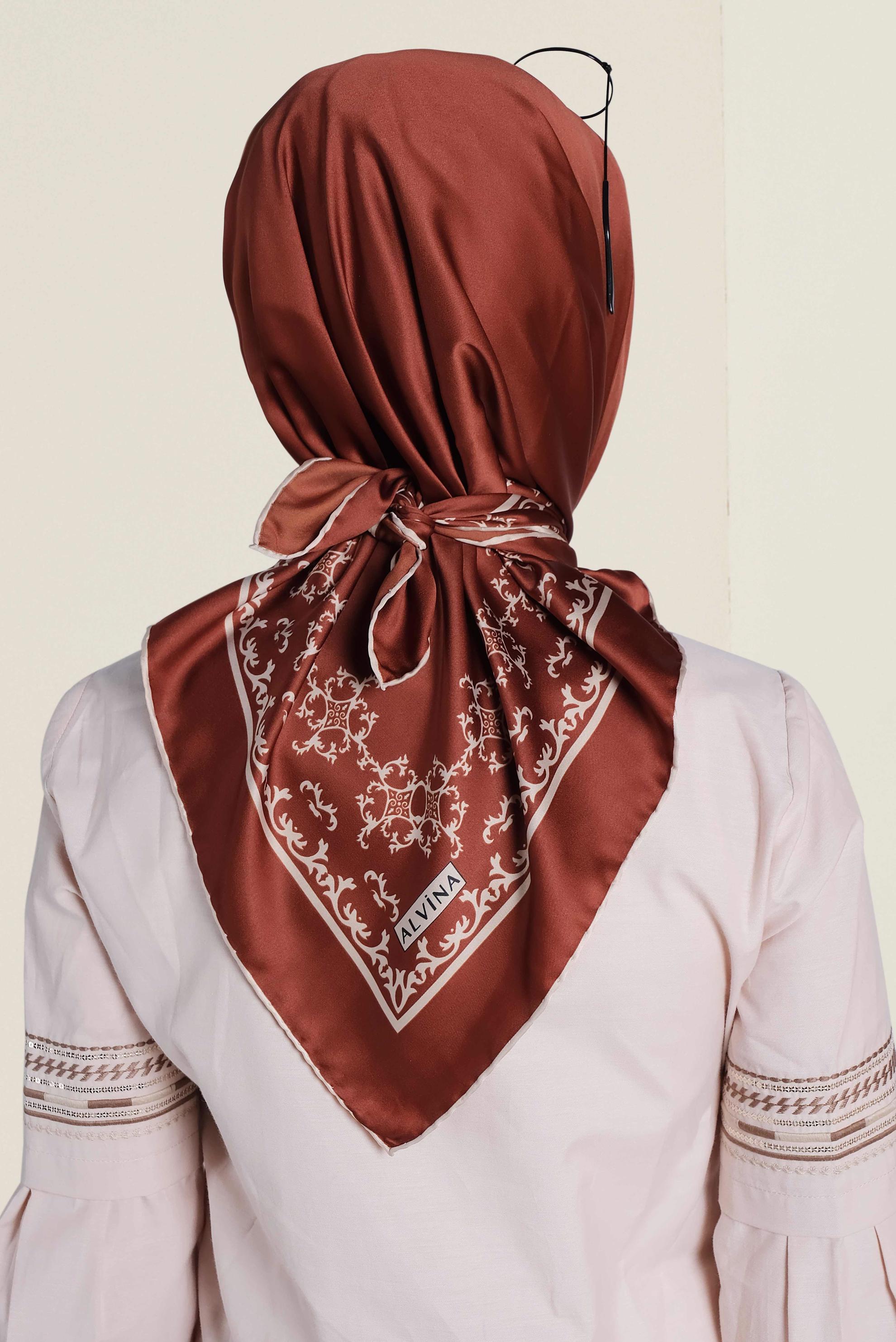 Tesettür giyim TABA 5584-1 ALVİNA DESENLİ EŞARP