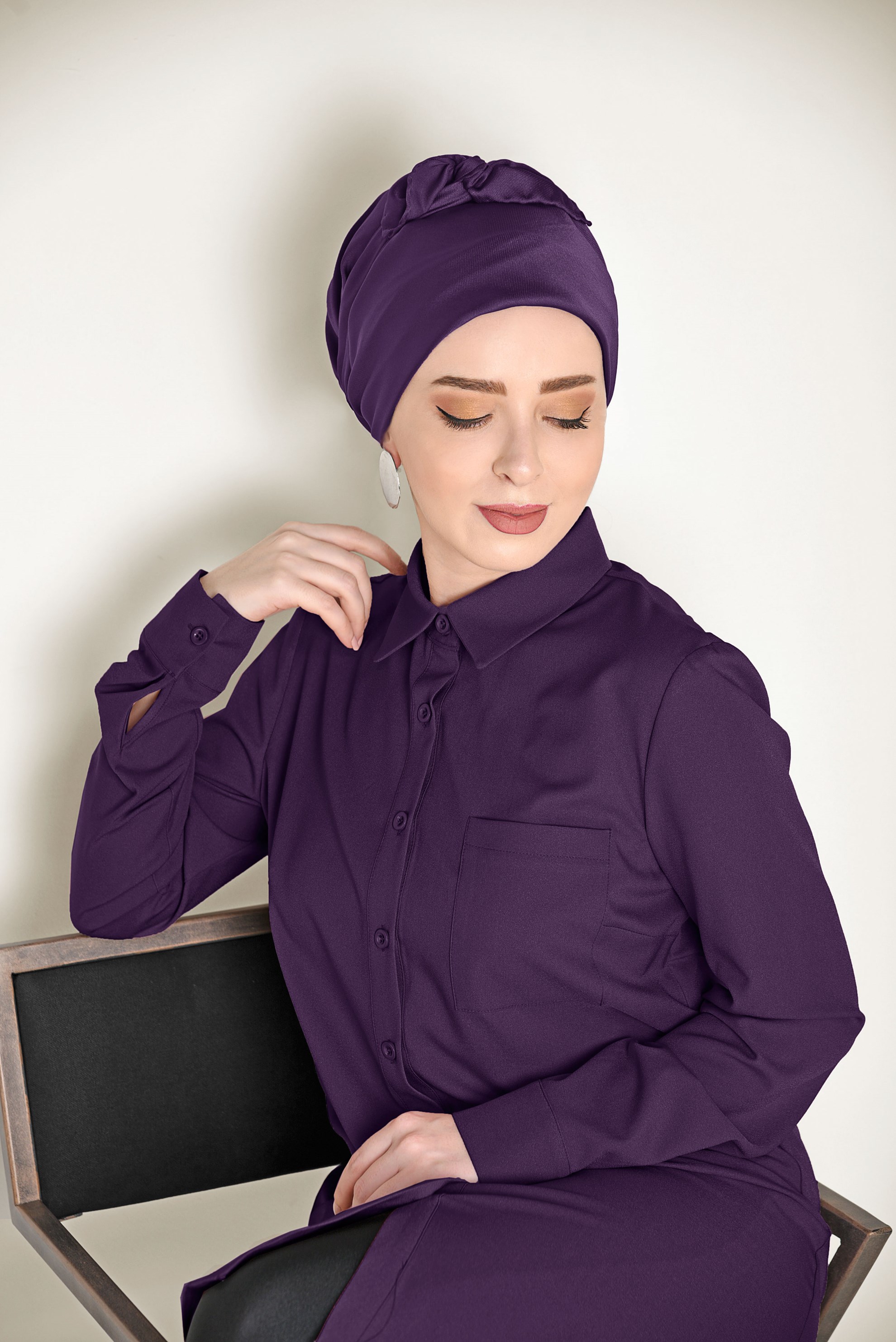 Tesettür giyim MÜRDÜM ALVİNA GOLDEN EŞARP 9931 