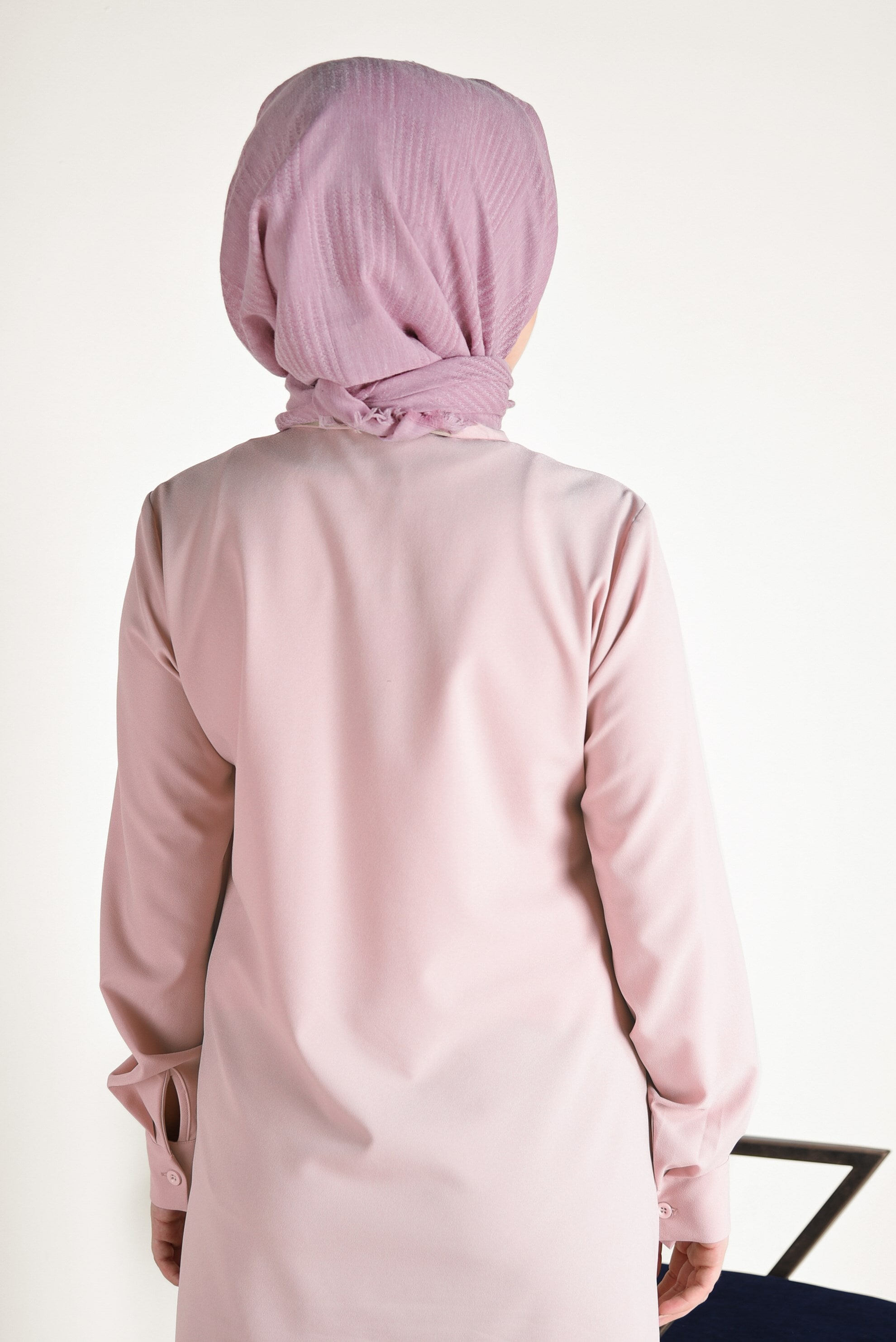 Tesettür giyim PEMBE ALVİNA EŞARP 9939 