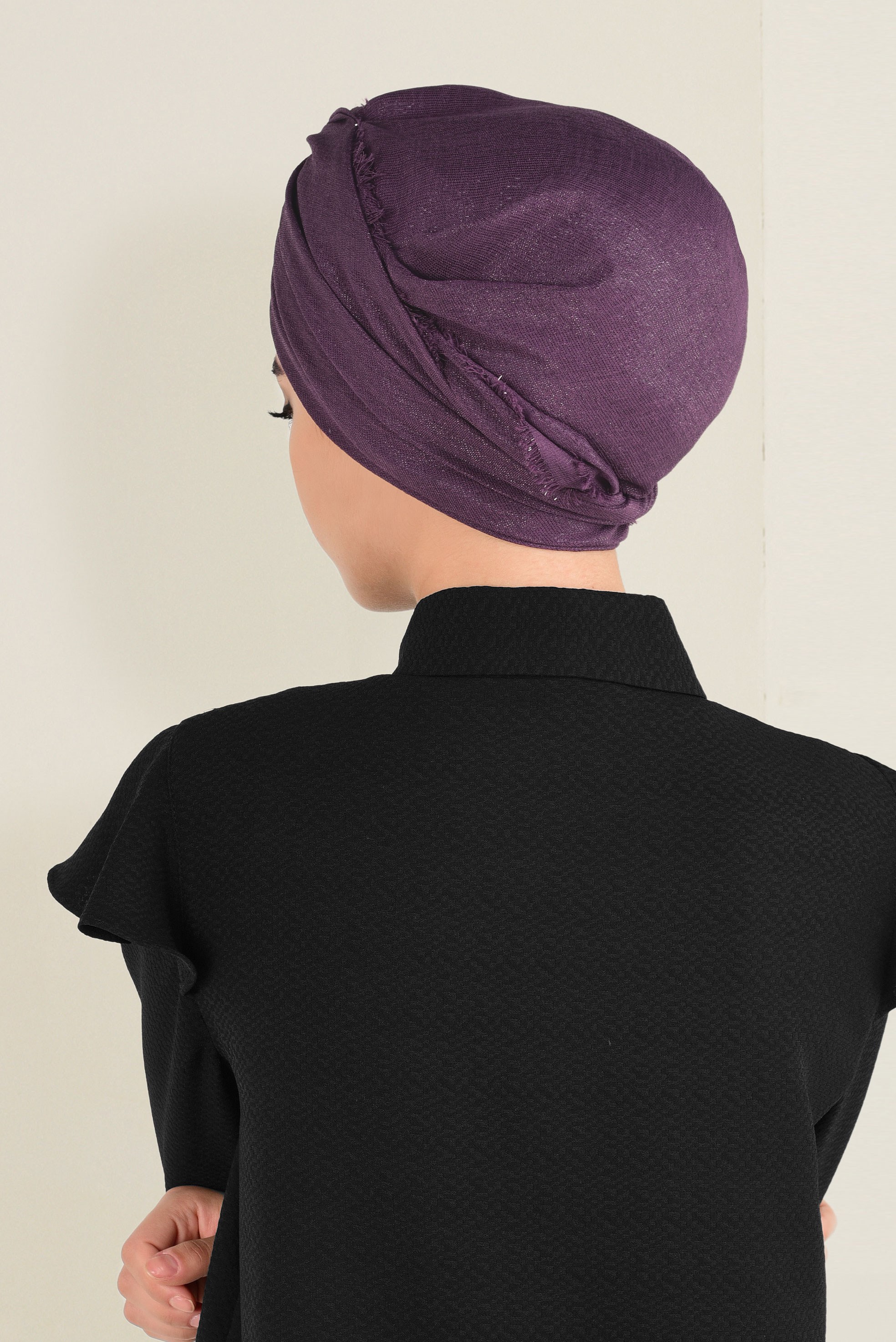 Tesettür giyim MÜRDÜM ALVİNA SİMLİ KREP EŞARP 9941 