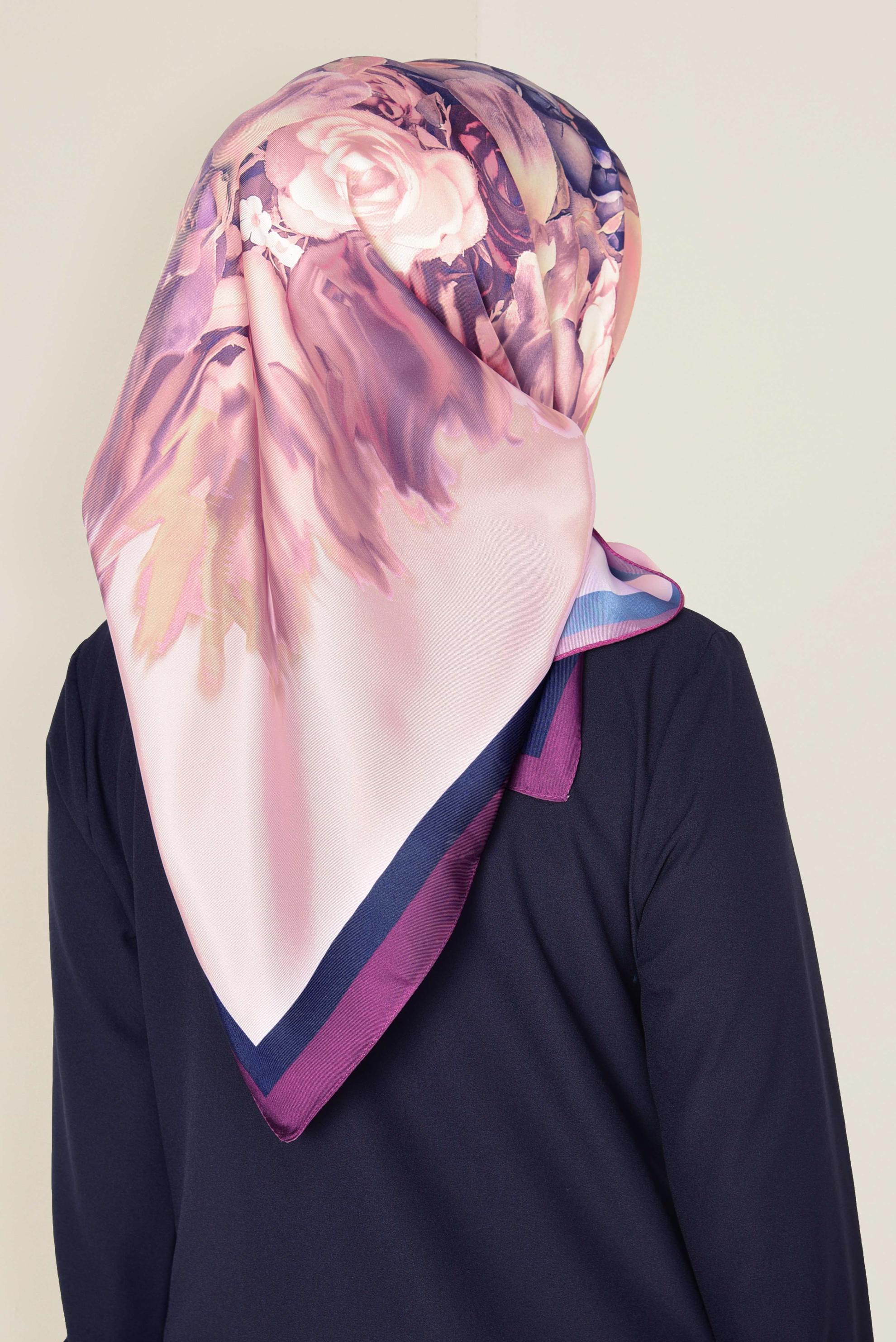 Tesettür giyim PUDRA 9942 ALVİNA DİJİTAL EŞARP