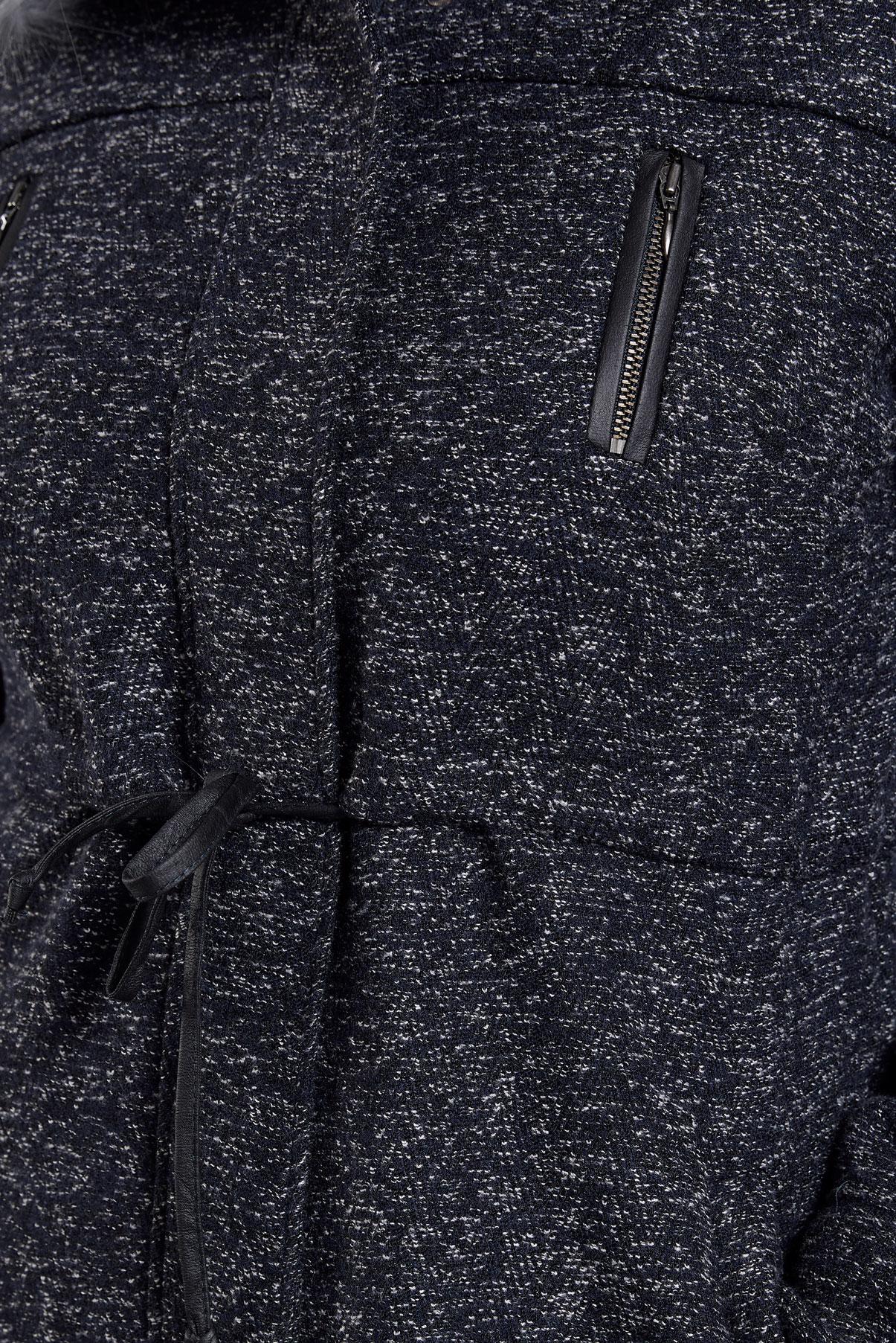 Tesettür giyim LACİVERT BELİ BÜZGÜLÜ KIRÇILLI KABAN 9795