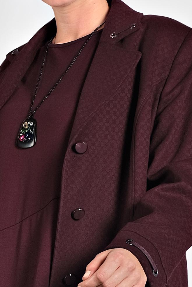 Hijab clothing DAMSON BUTTONED WALKER COAT 9836 - ALVİNA