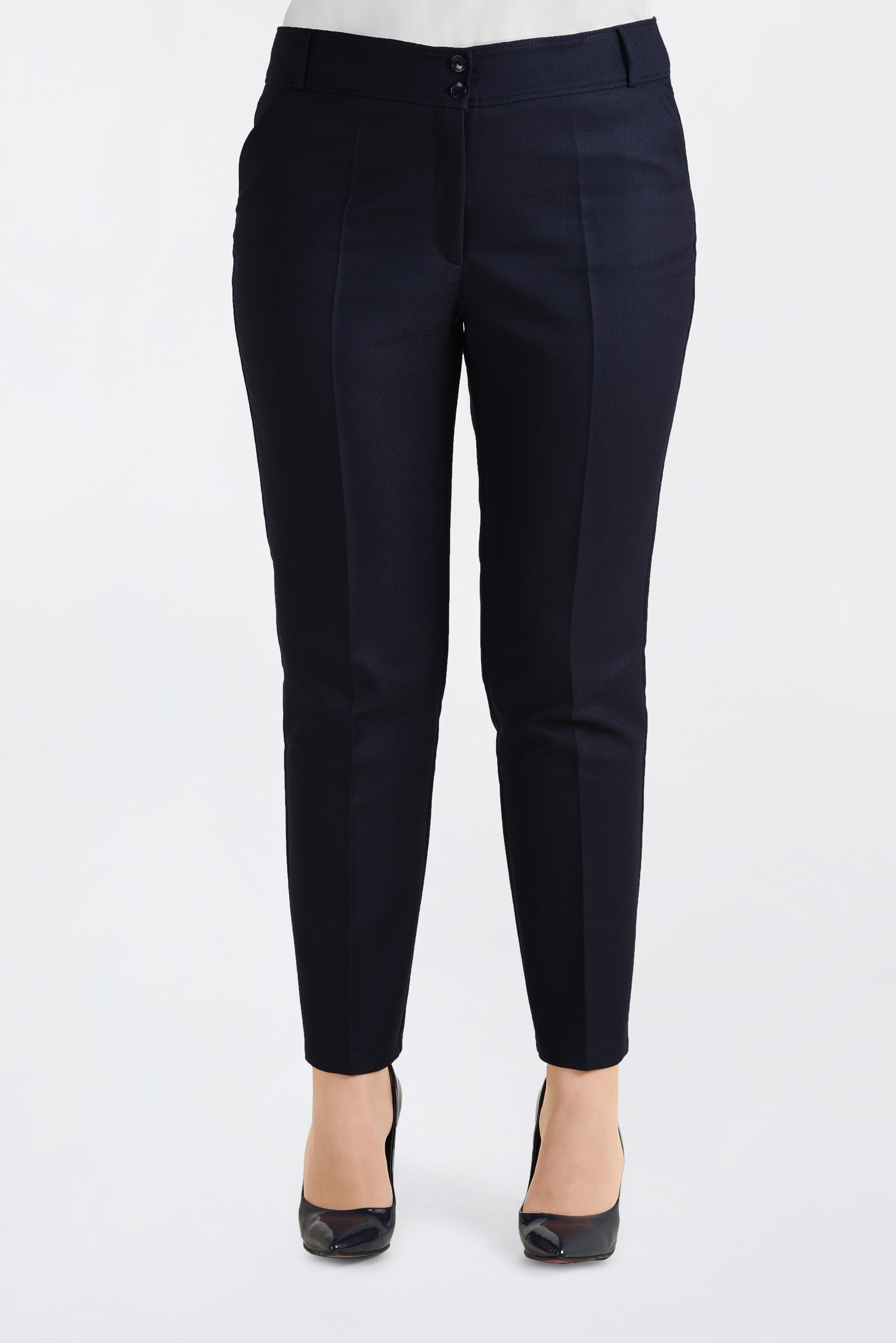 Vêtements hijab BLEU MARINE PANTALON À COUPE CLASSIQUE 7415 