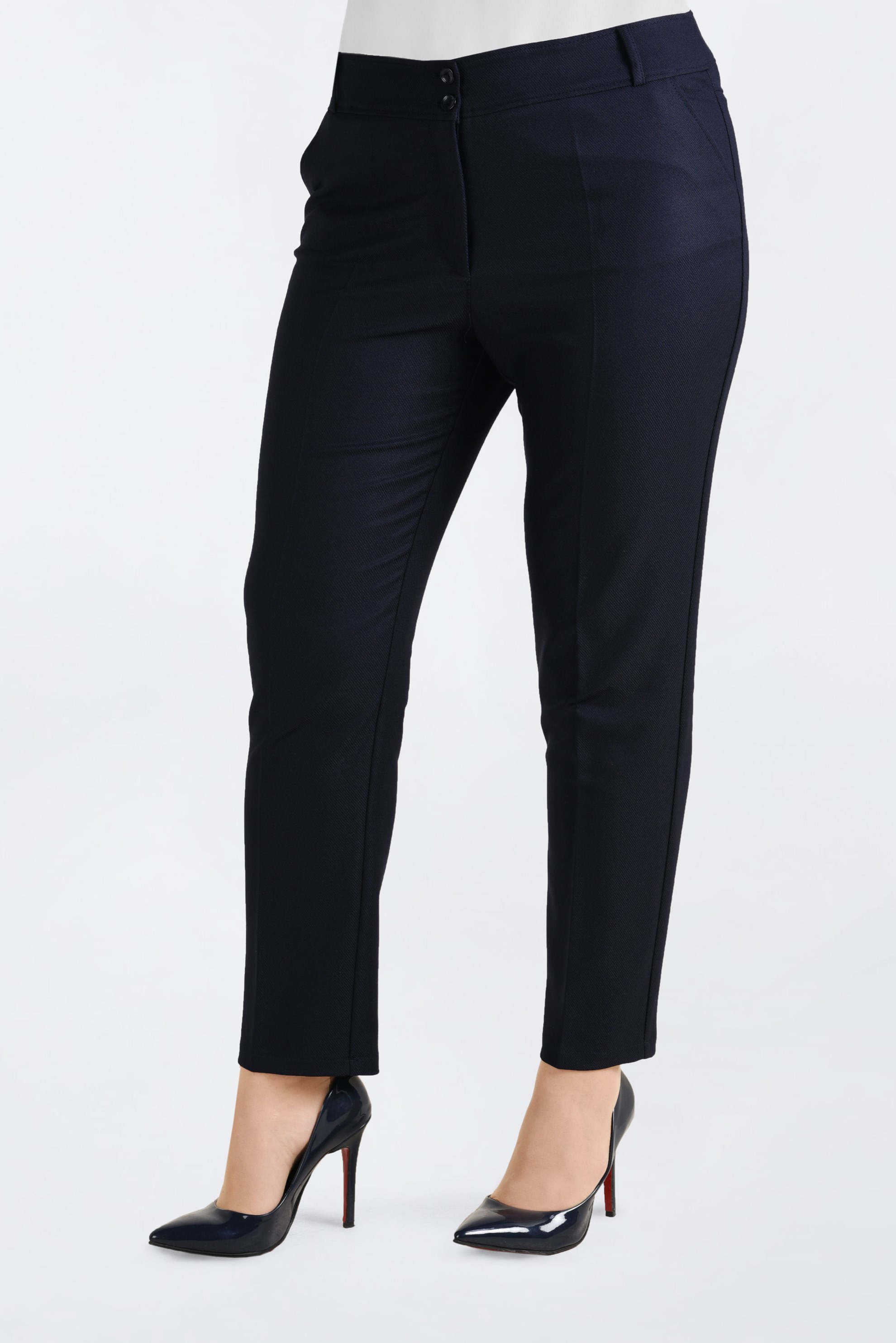 Vêtements hijab BLEU MARINE PANTALON À COUPE CLASSIQUE 7415 