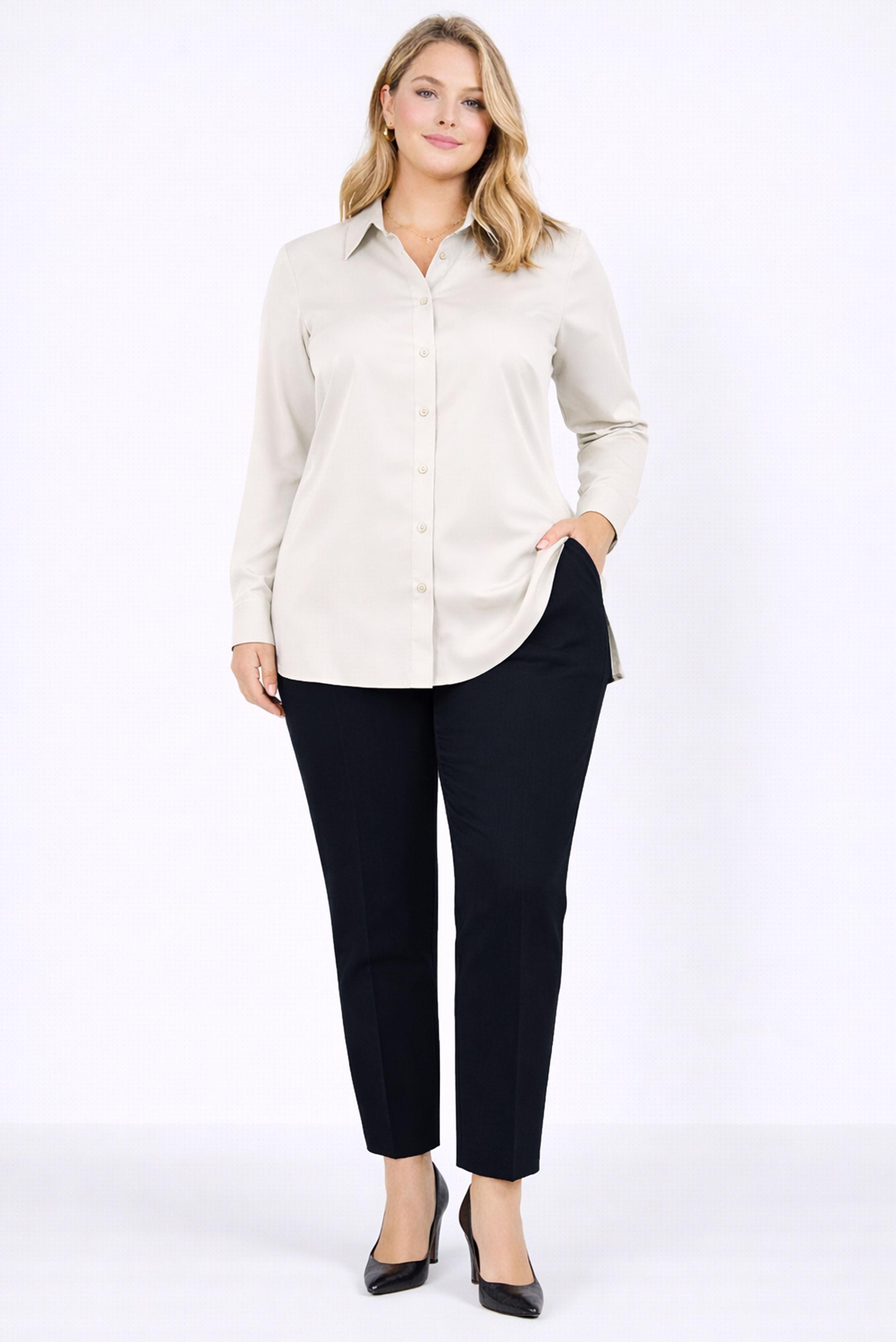 Tesettür giyim LACİVERT KLASİK KESİM DAR PAÇA PANTOLON 7417