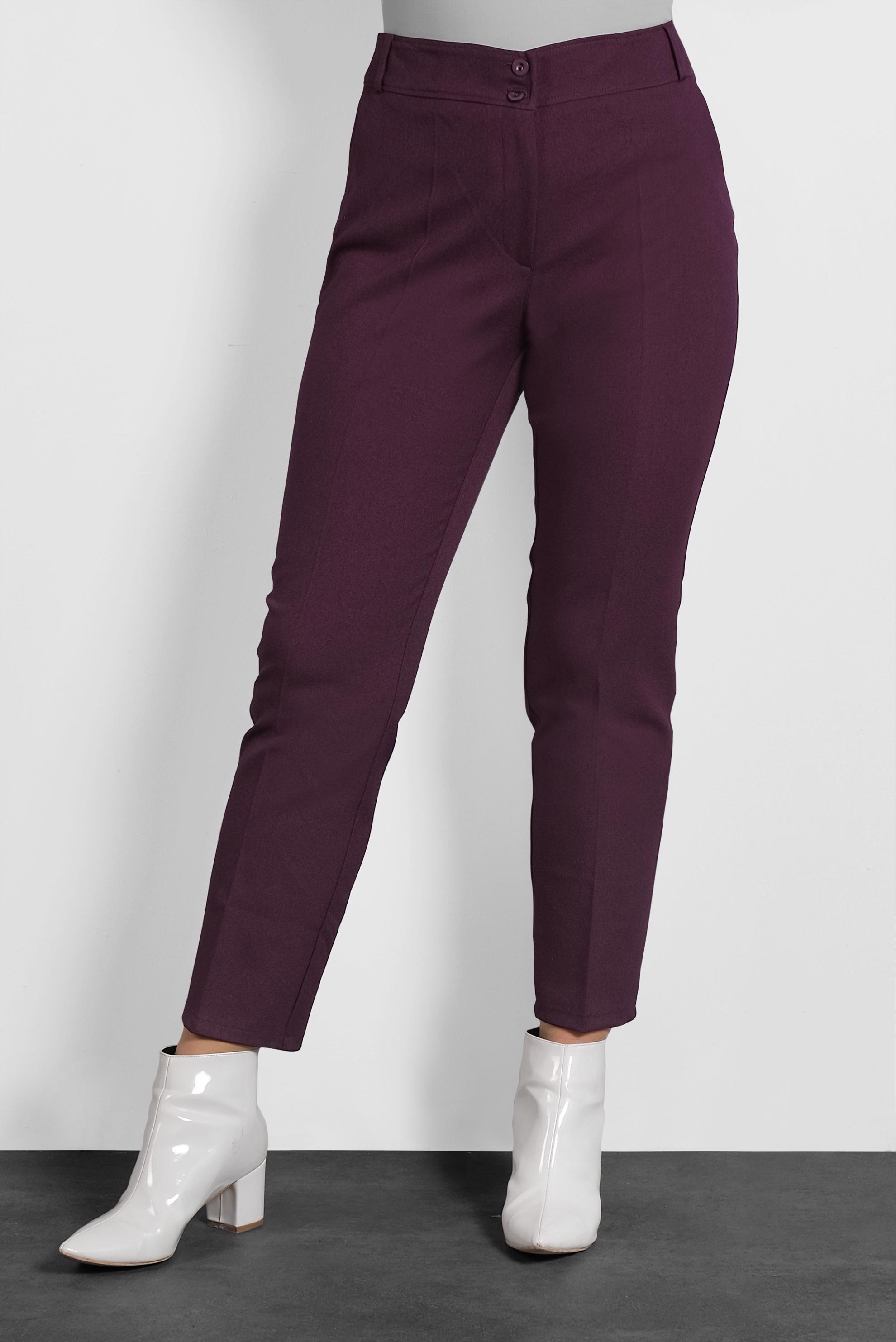 Vêtements hijab PRUNE PANTALON À COUPE CLASSIQUE 7417 