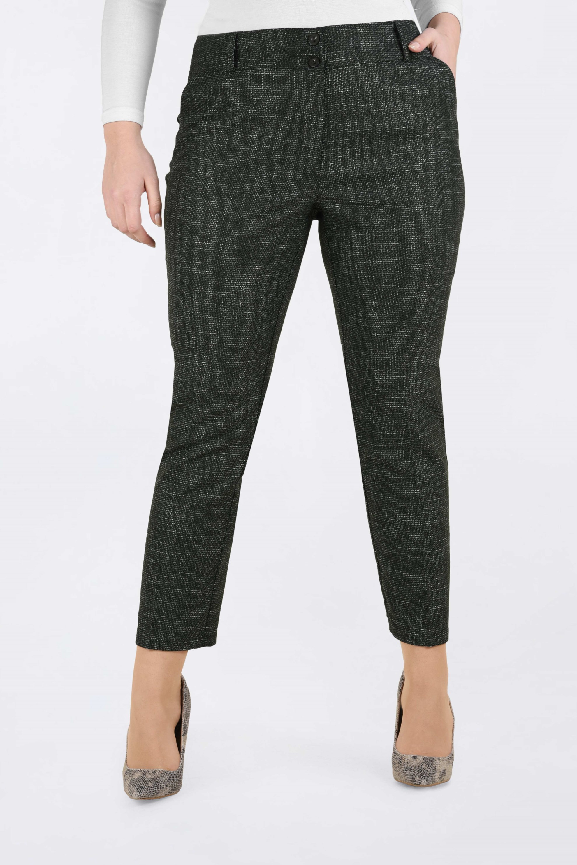 Hijab clothing KHAKI MID-RISE PANTS 7422 