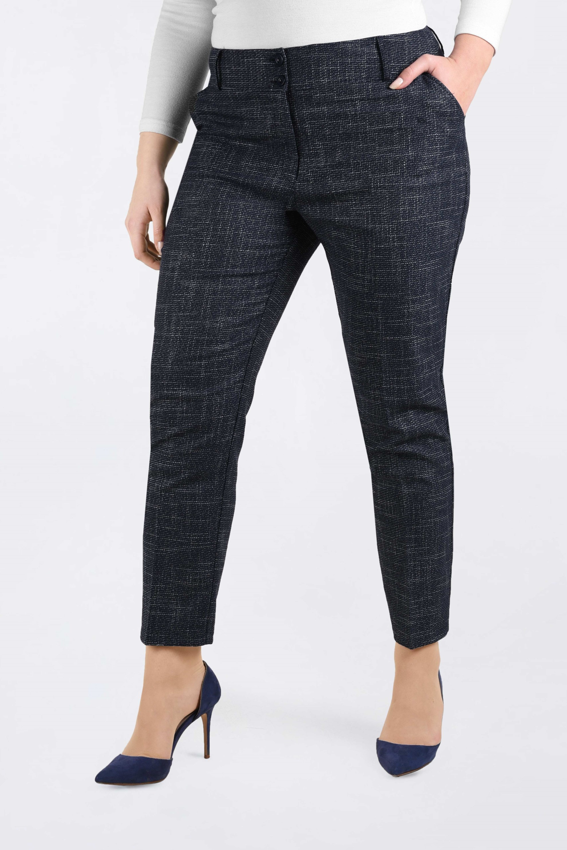 Hijab clothing NAVY BLUE MID-RISE PANTS 7422 