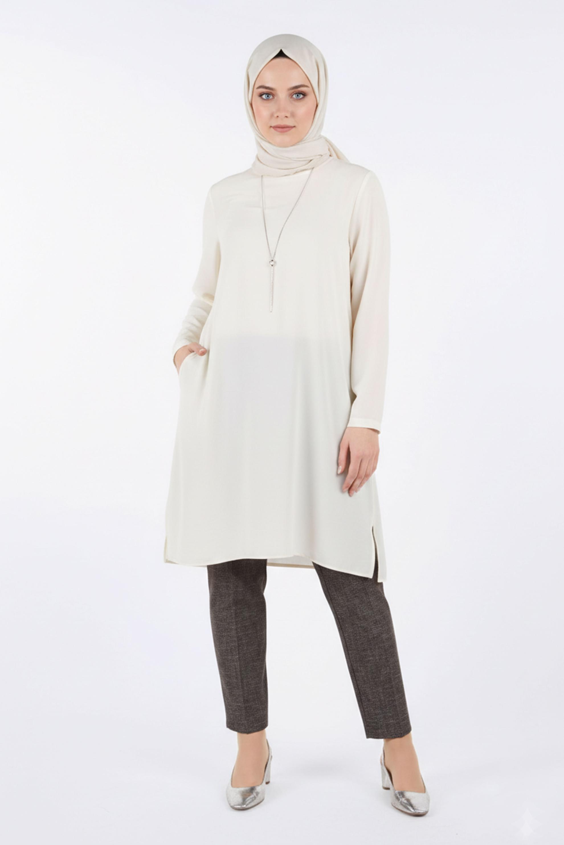 Hijab clothing MINK MID-RISE PANTS 7422 