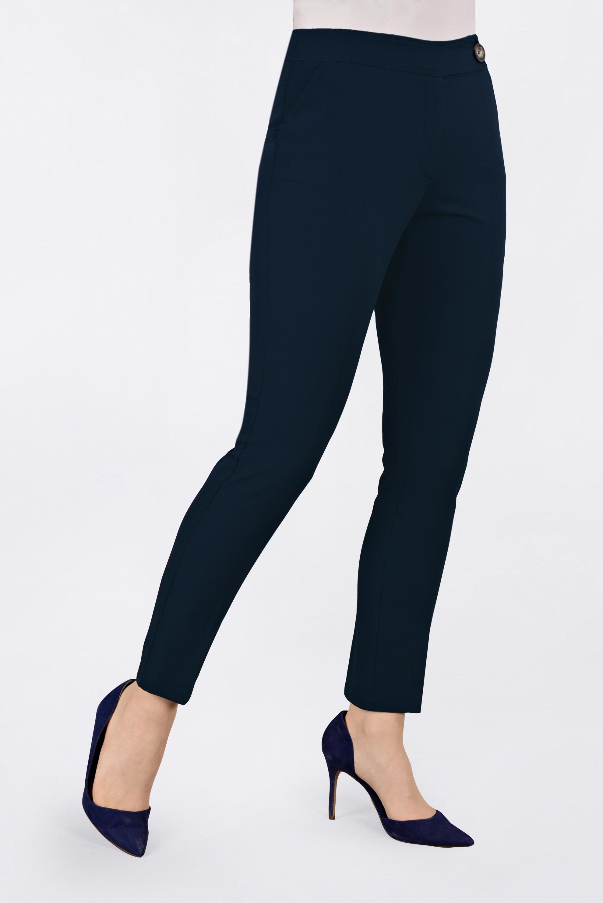 Tesettür giyim LACİVERT YANDAN DÜĞMELİ PANTOLON 7433 